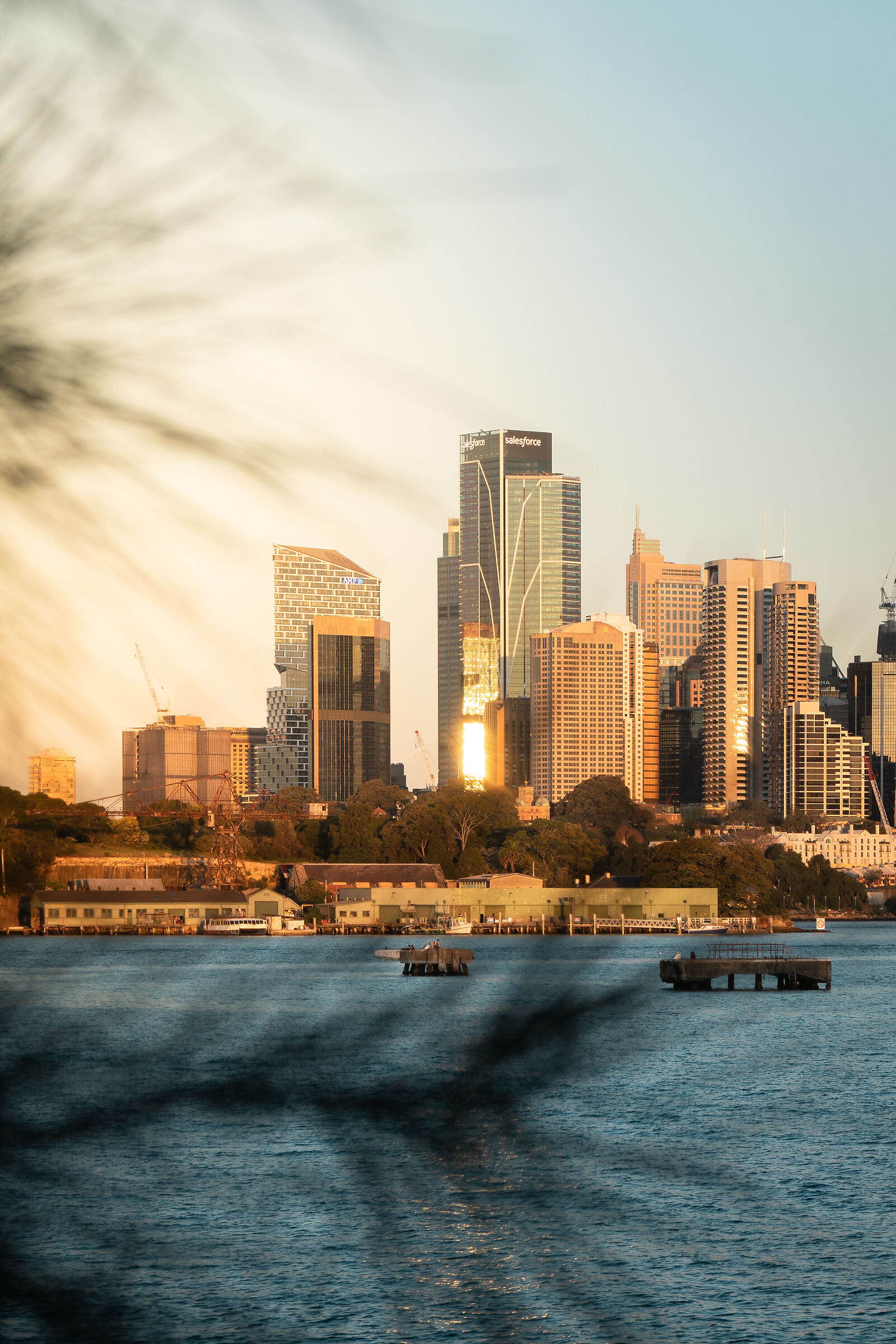 Sunset on the city