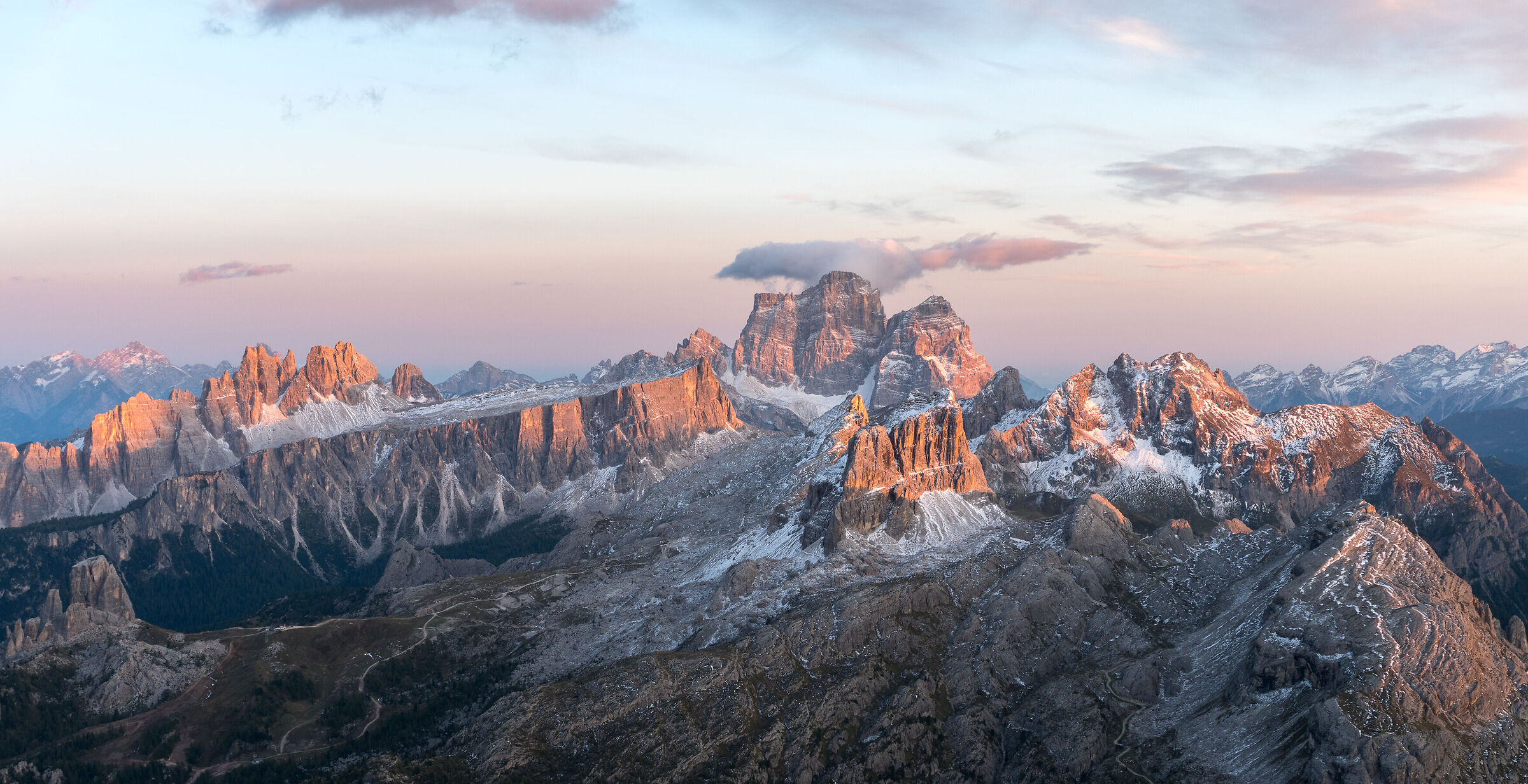 View from the Lagazuoi refuge