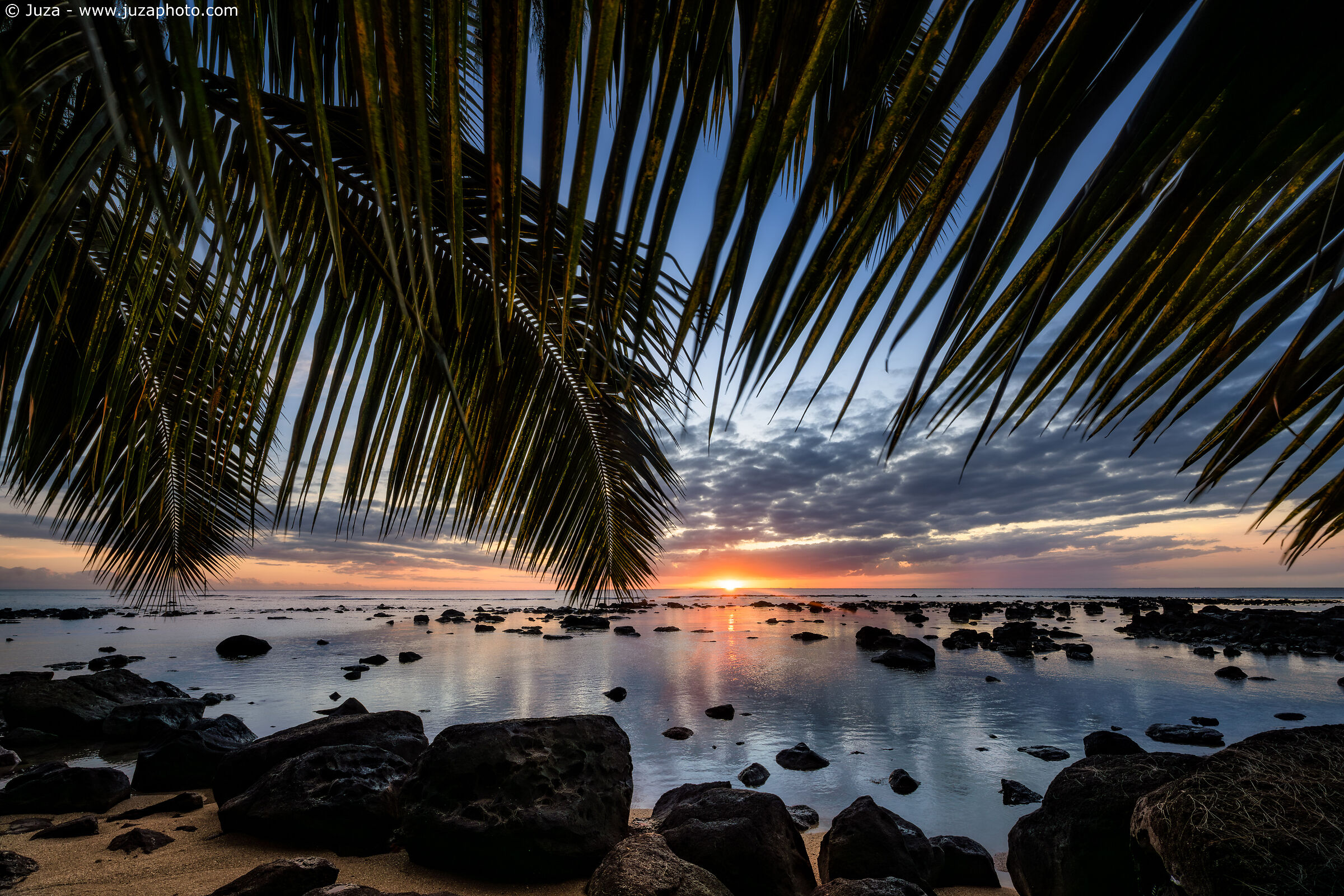 Tramonto tra le palme, Mauritius