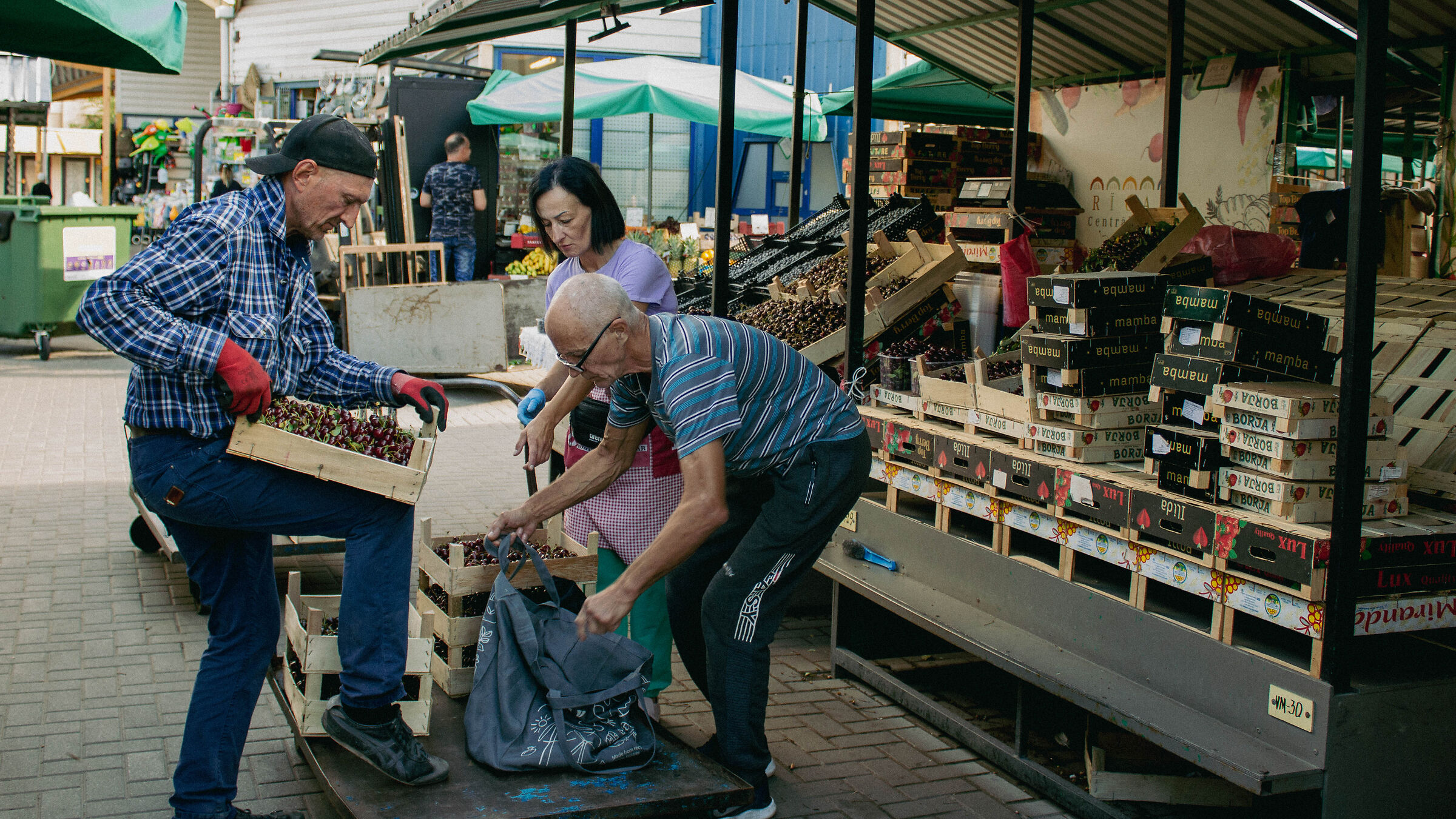 Market in Riga, Latvia, 2023