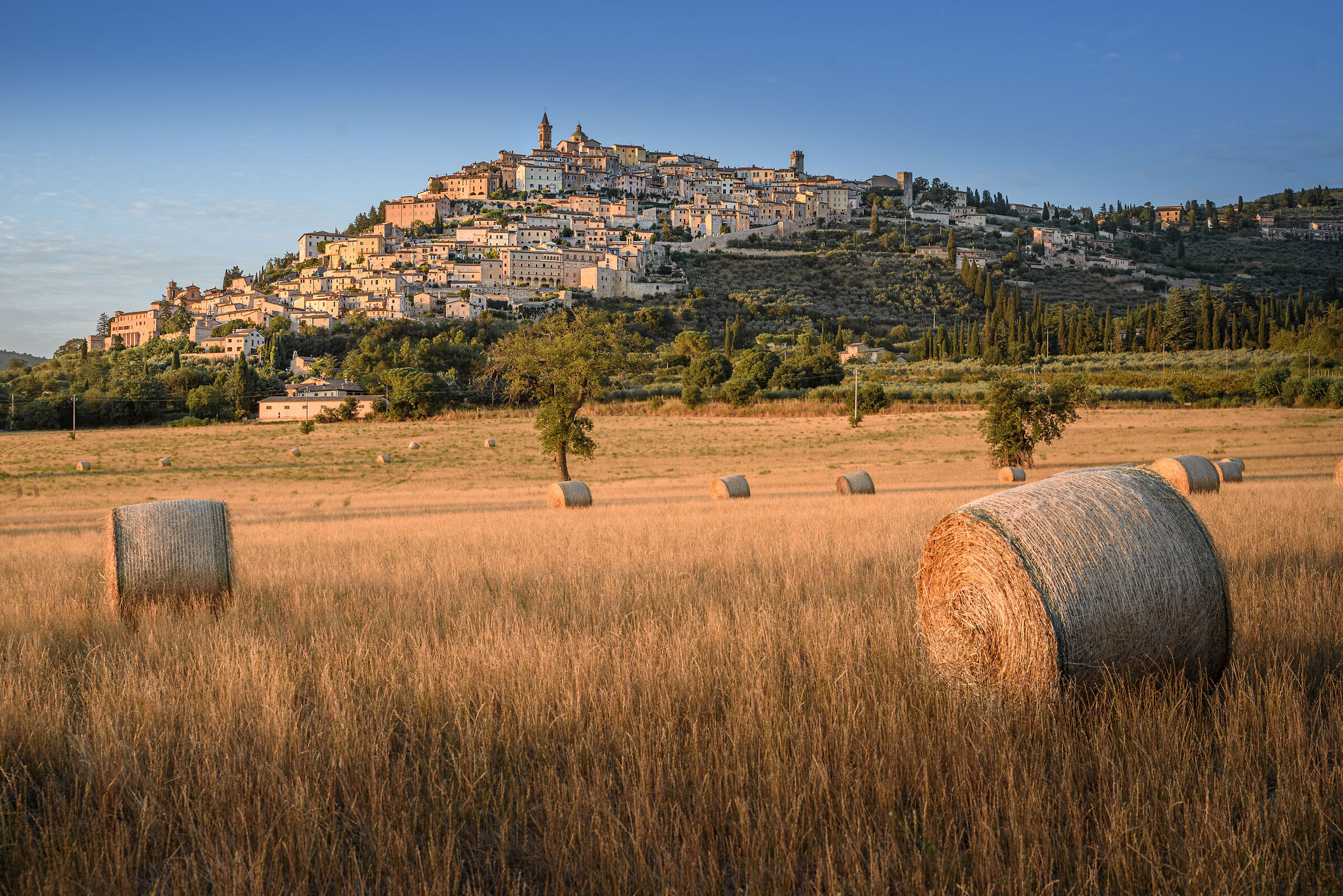 View of Trevi at sunset