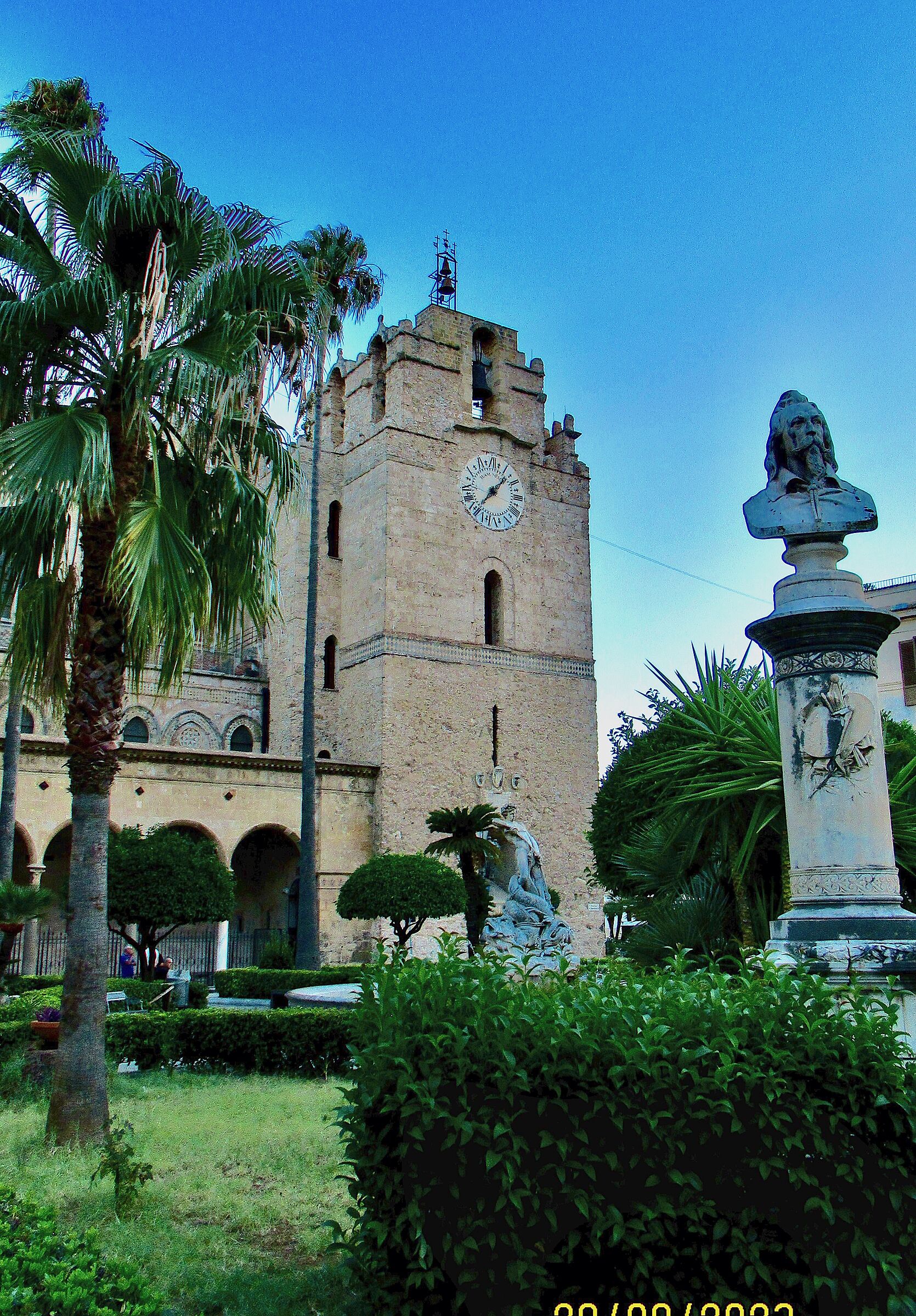 MONREALE - SQUARE - BELL TOWER OF THE DUOMO