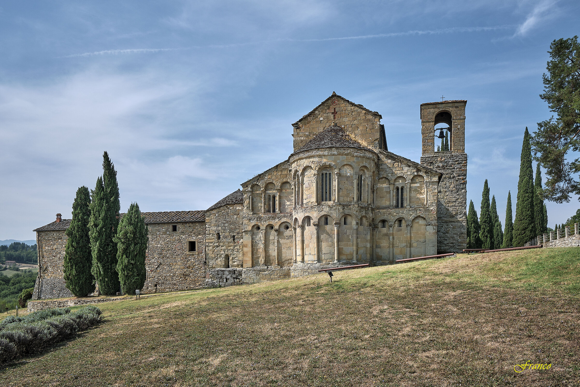 The Romanesque parish church of Romena