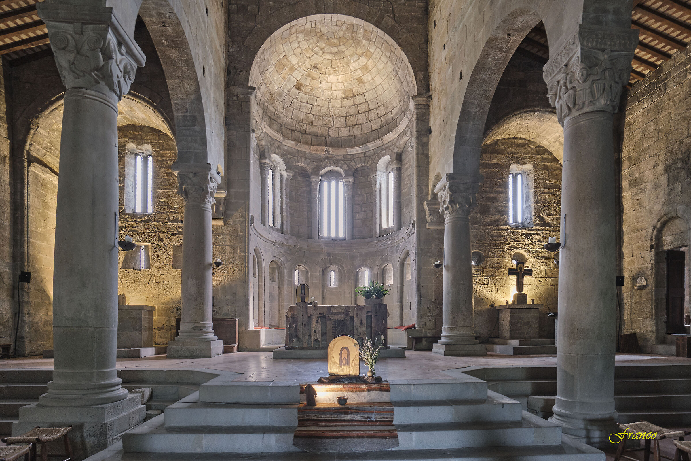 The Roman church of Romena - Interior #1