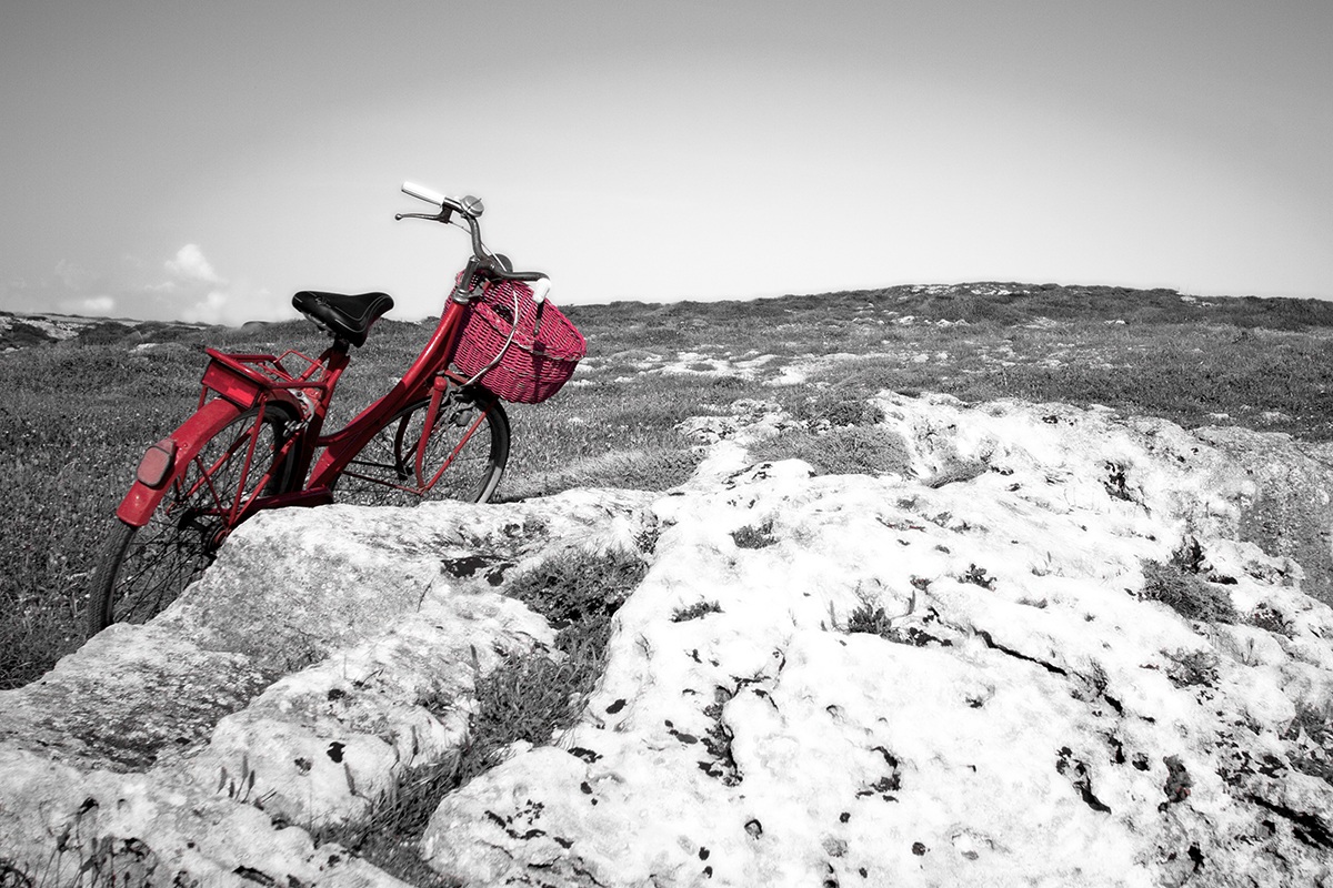 Bike on the rocks