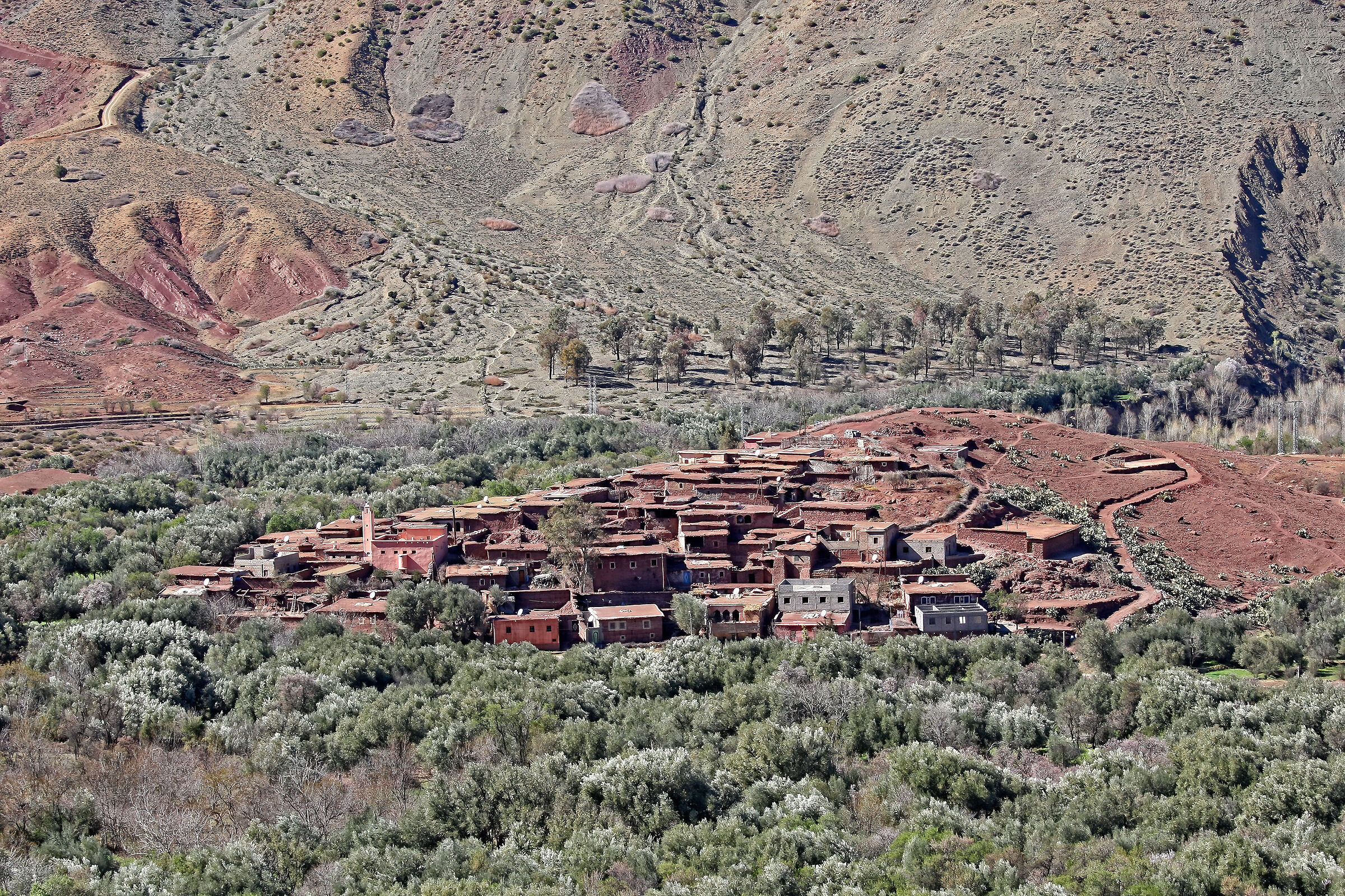 Villaggio sui monti dell'Atlante