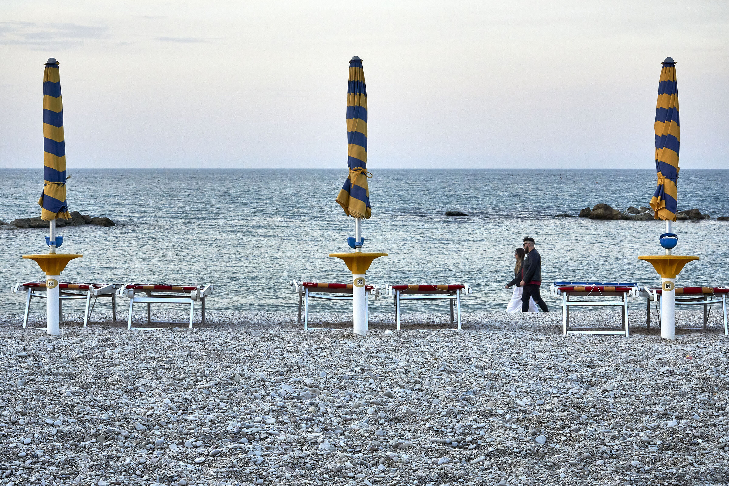 Beach at sunset