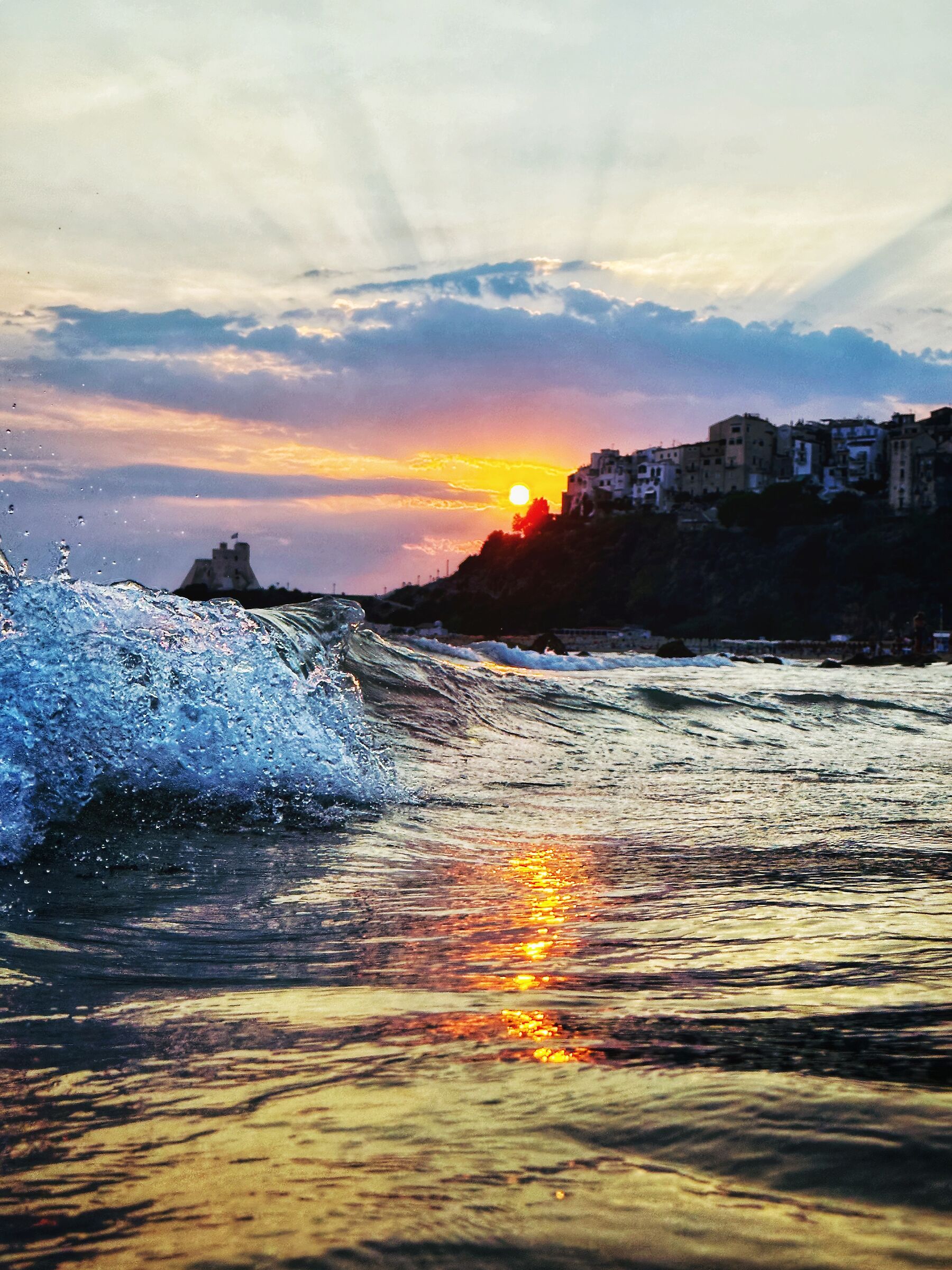 When the sun meets the sea