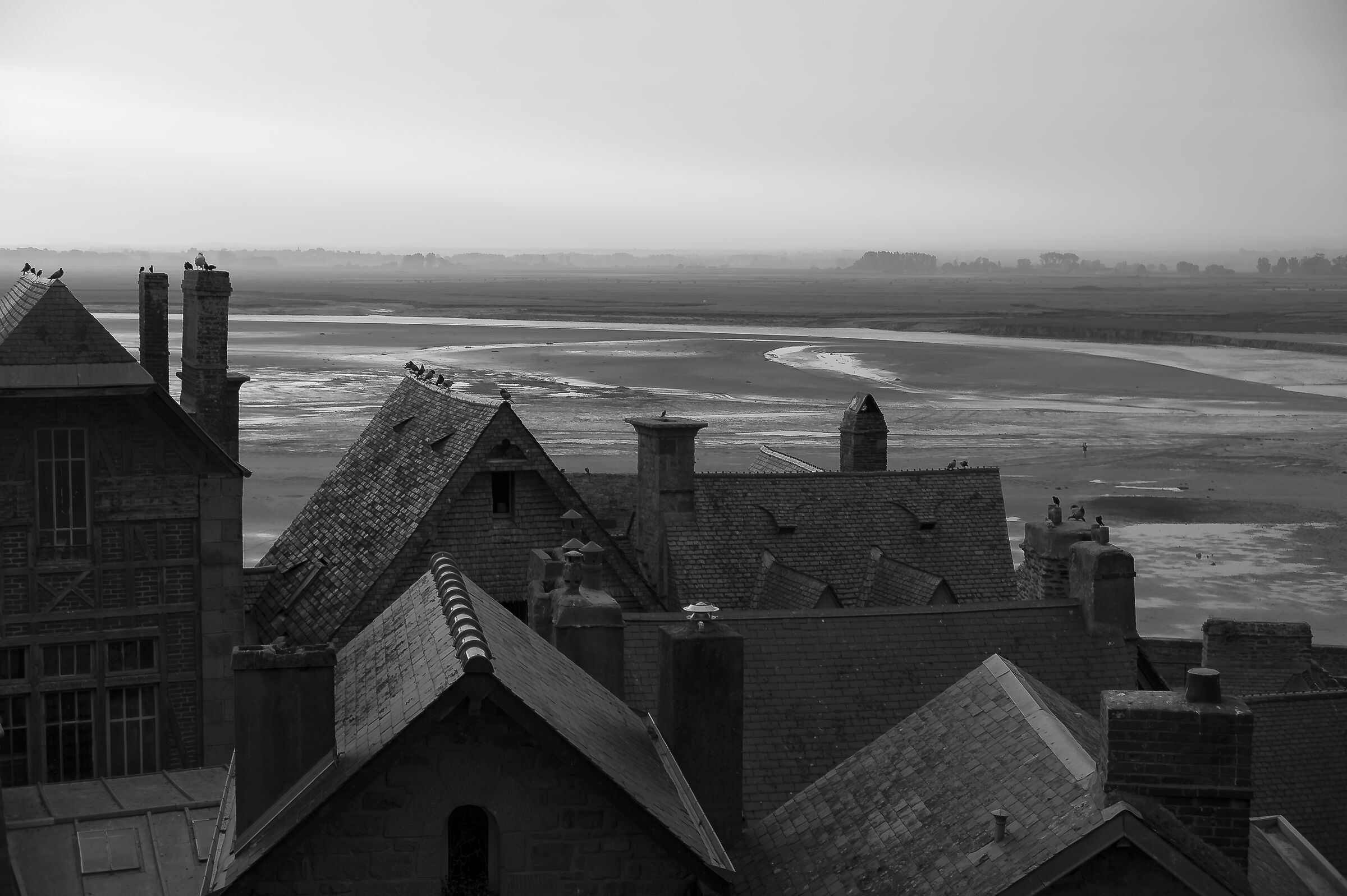 tetti di Mont Saint Michelle