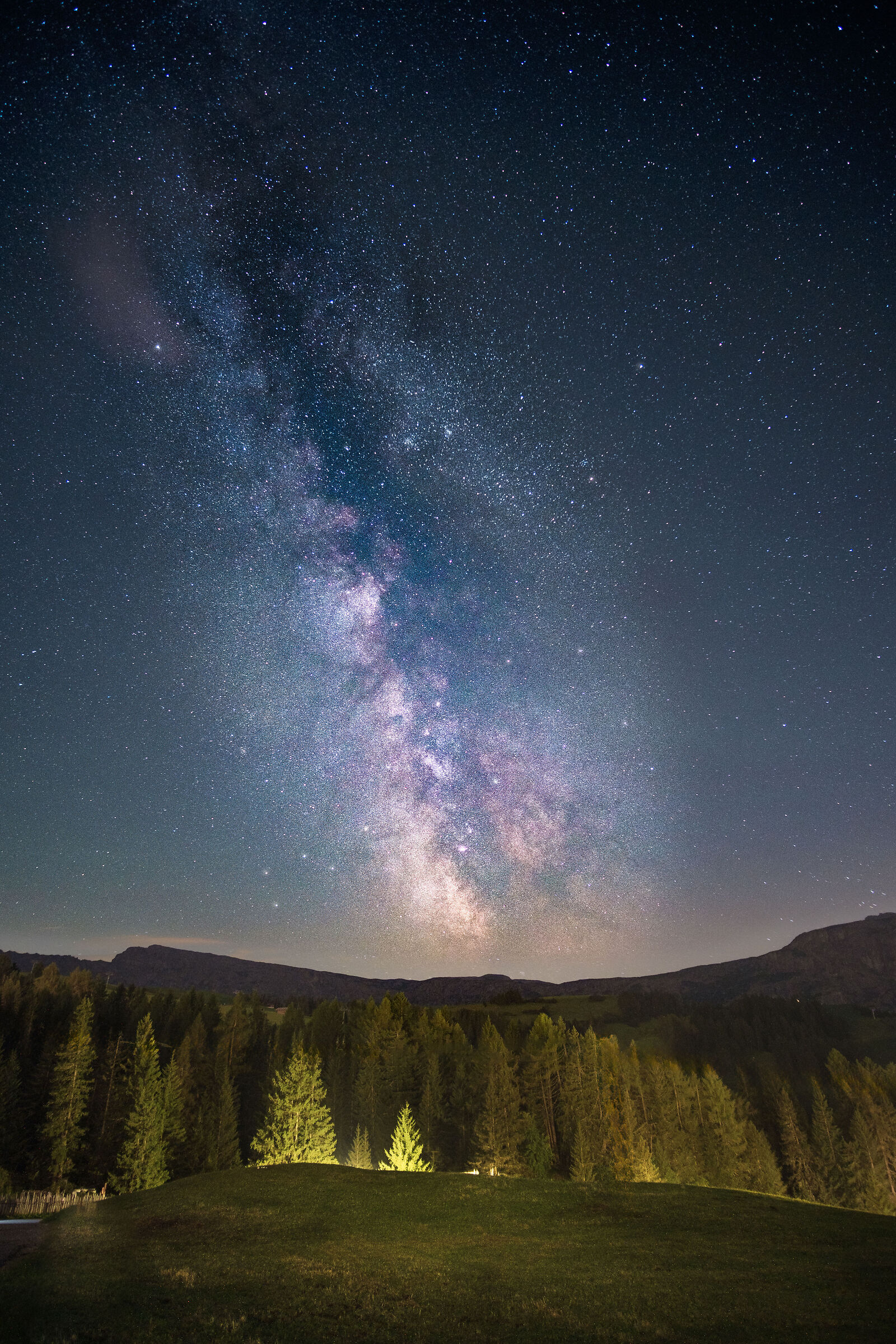 Via Lattea sopra lo Sciliar