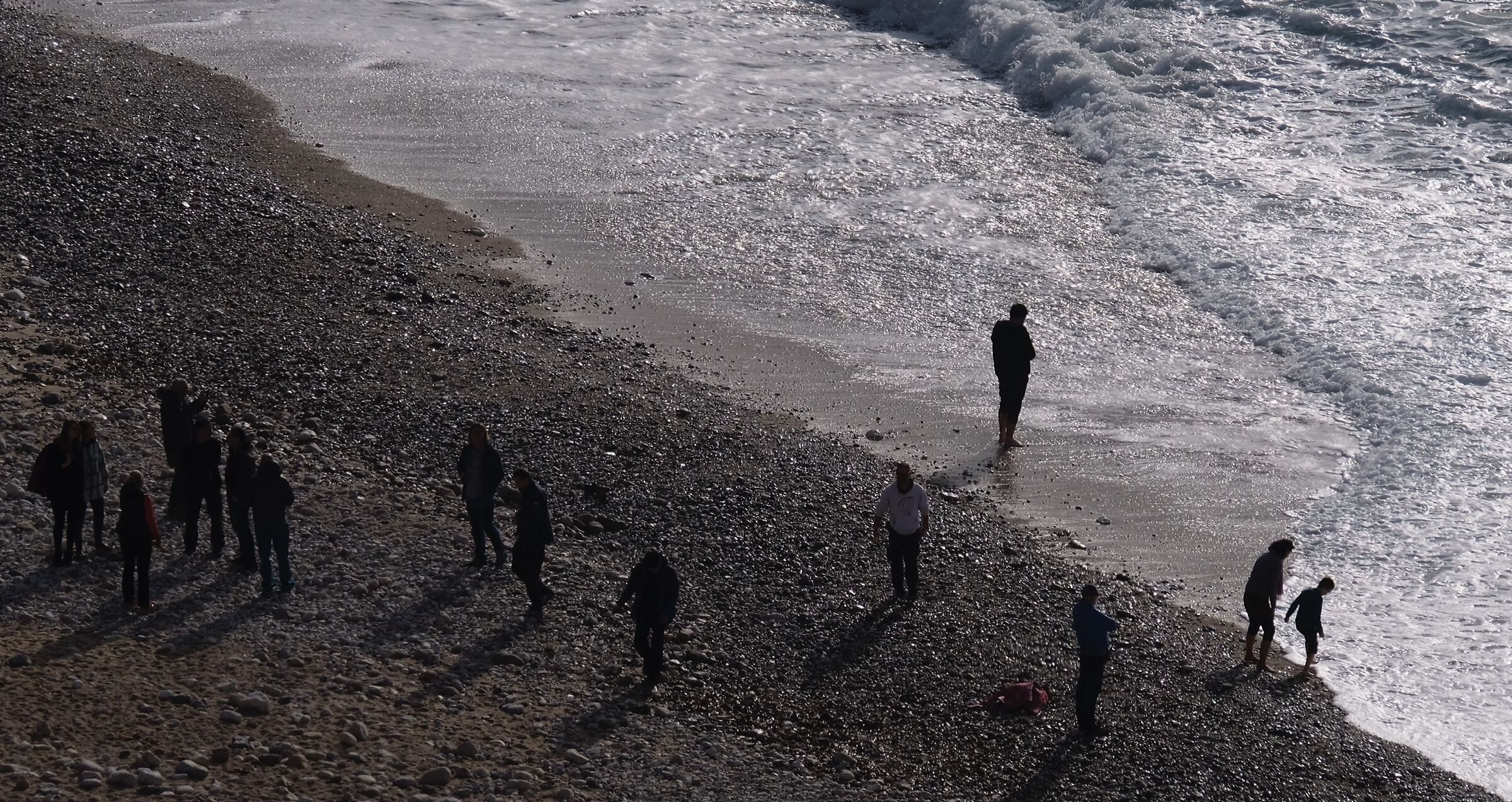 shadows on the sea