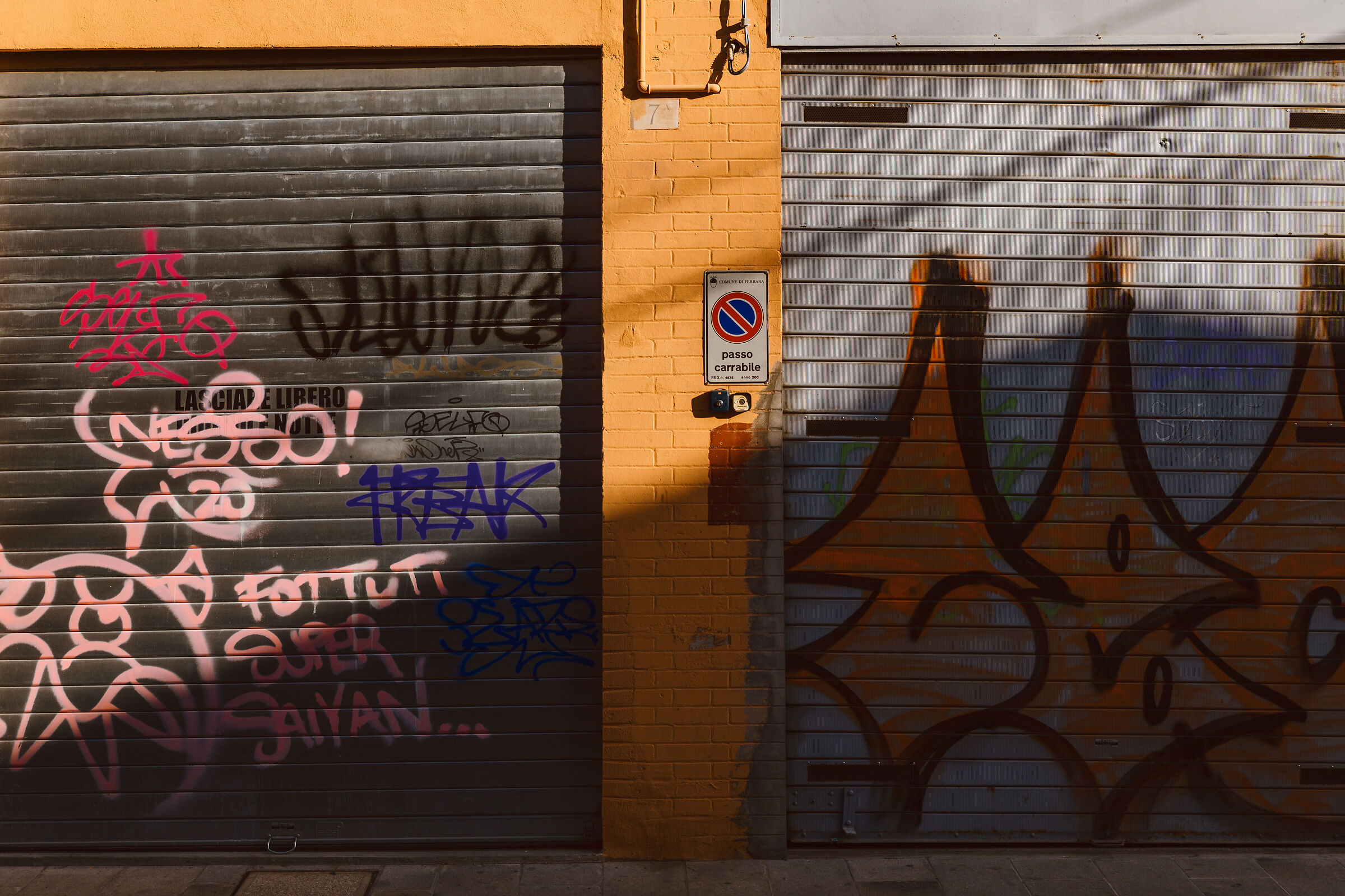 Art on the garage door