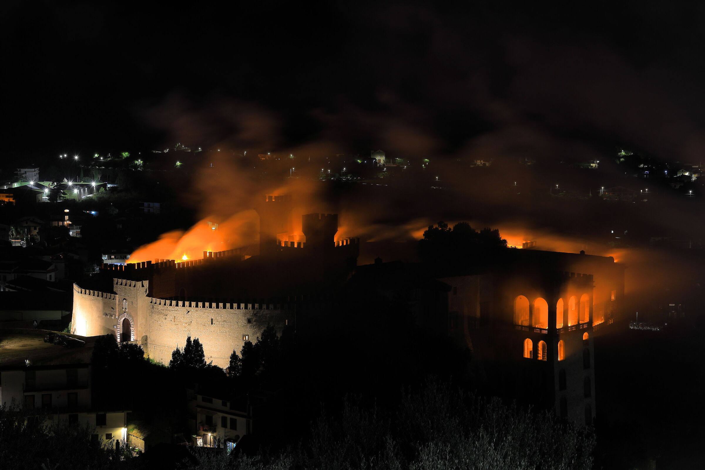 Incendio al Castello