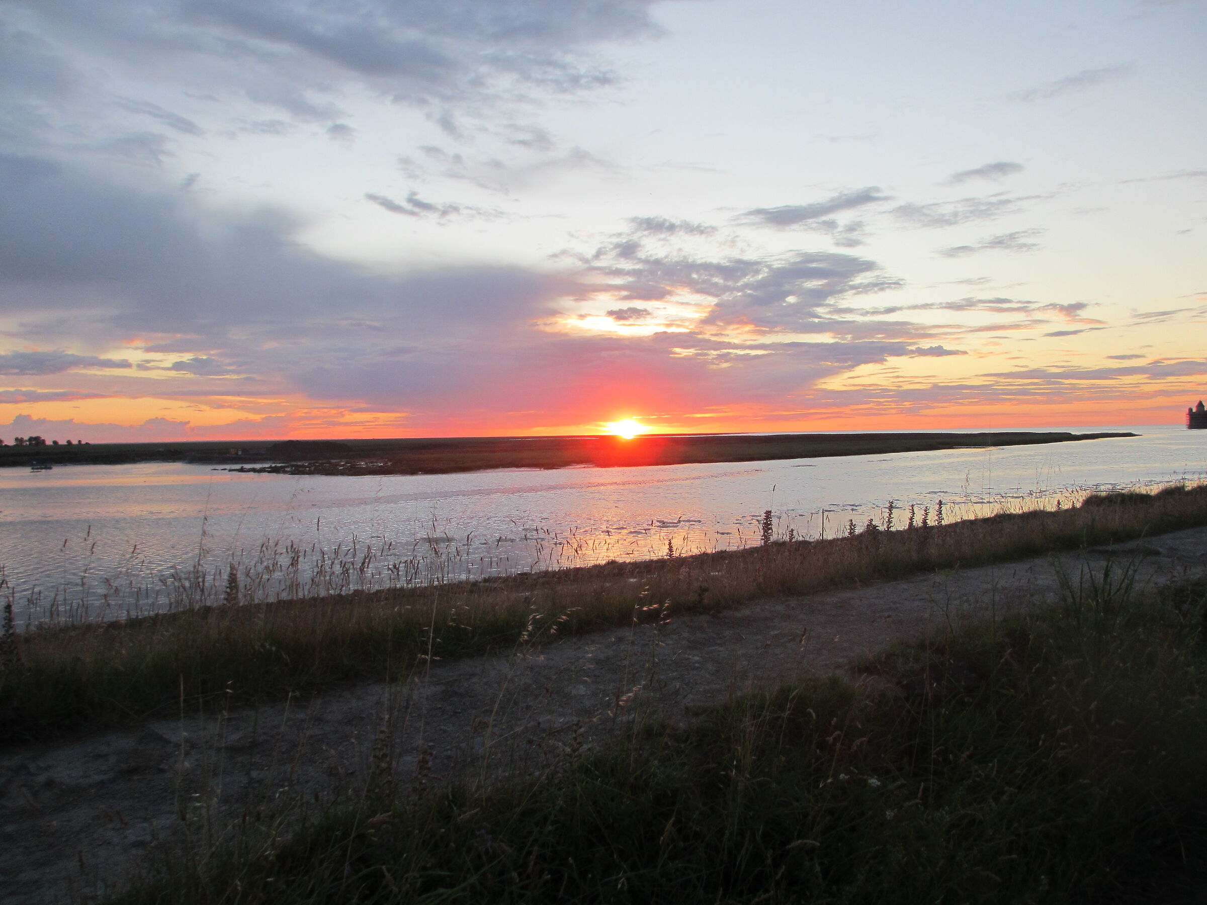 sunset in Normandy