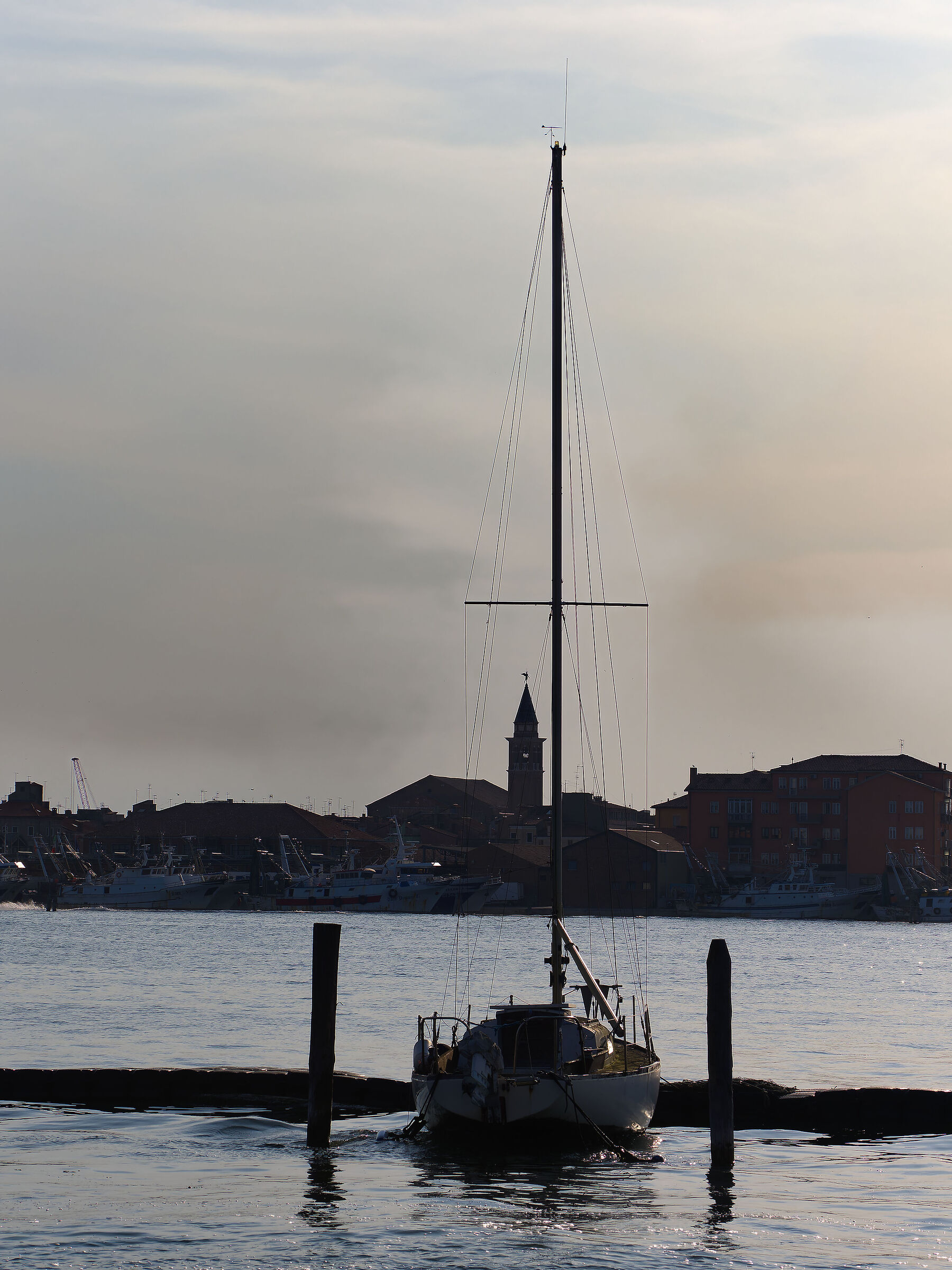 Chioggia - barca a vela ormeggiata