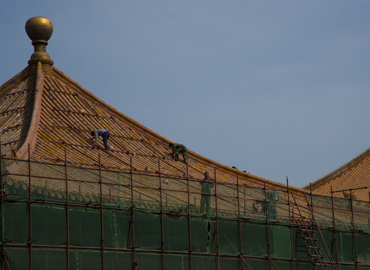 Workers at the Forbidden City