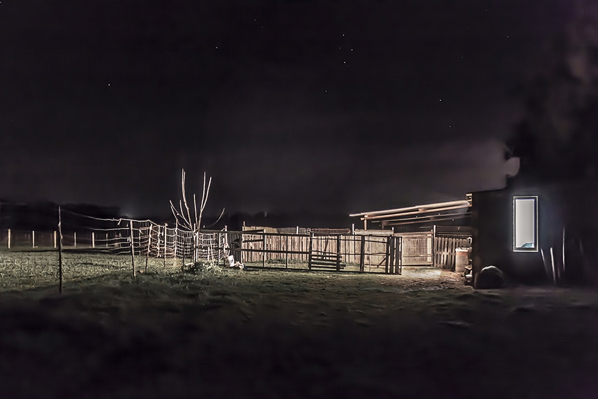 Ranch by night