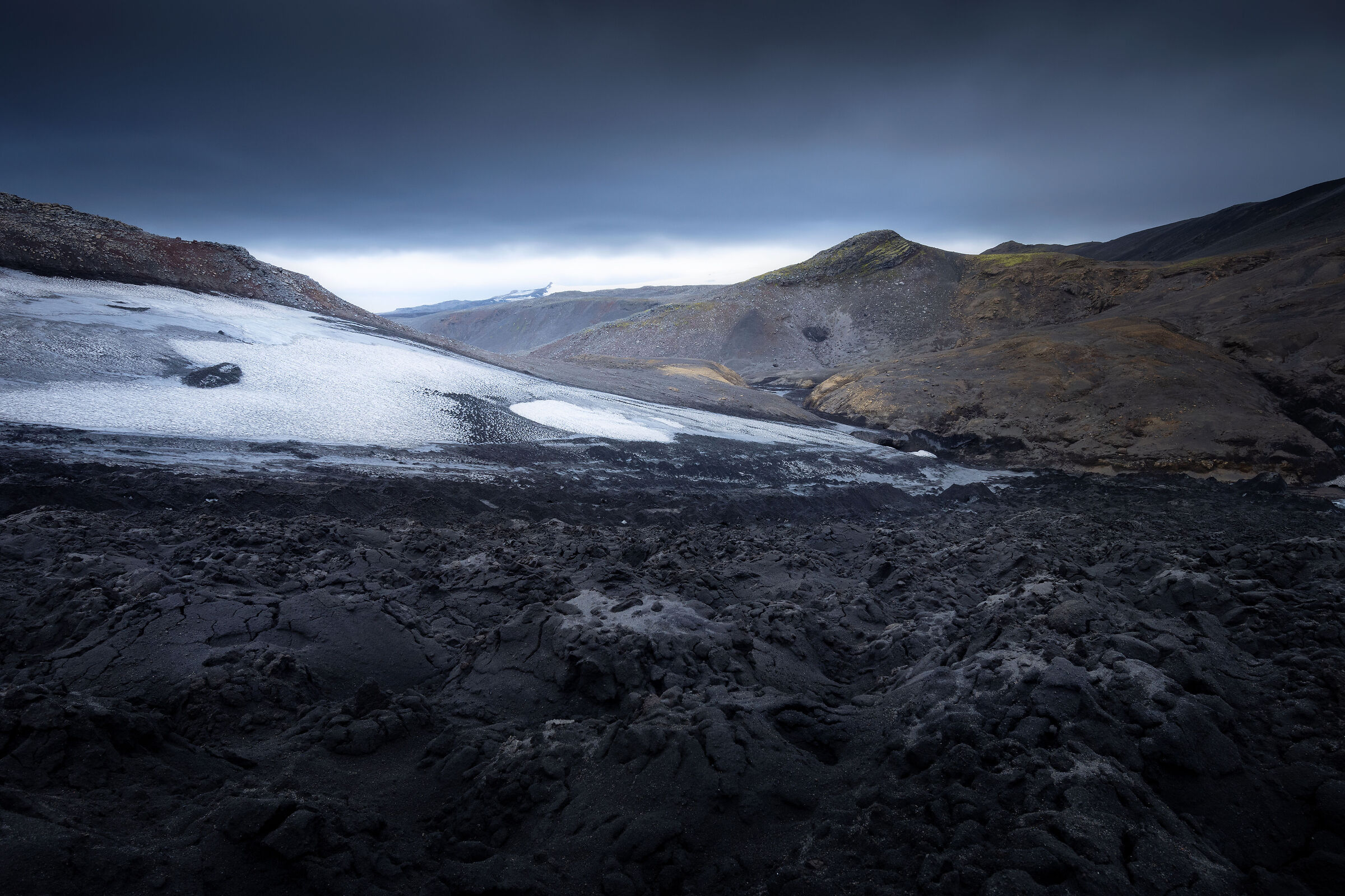 The valley of ash and ice