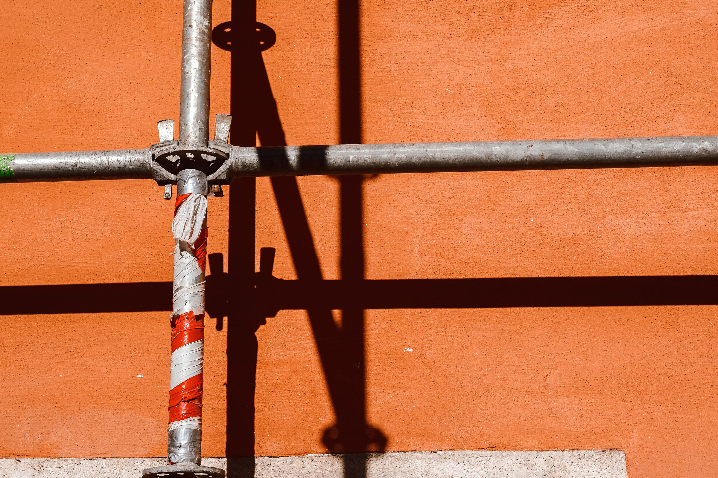 Impalcatura con l'ombra