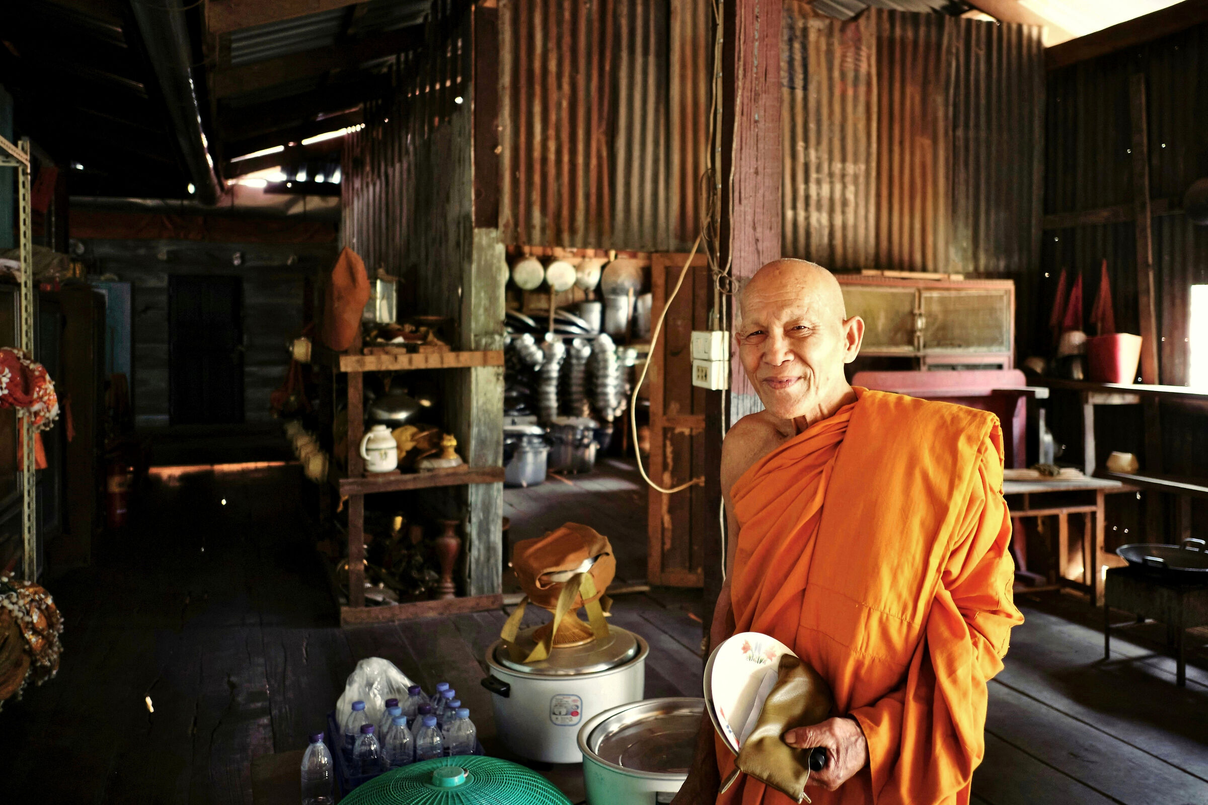 The kitchen in the temple