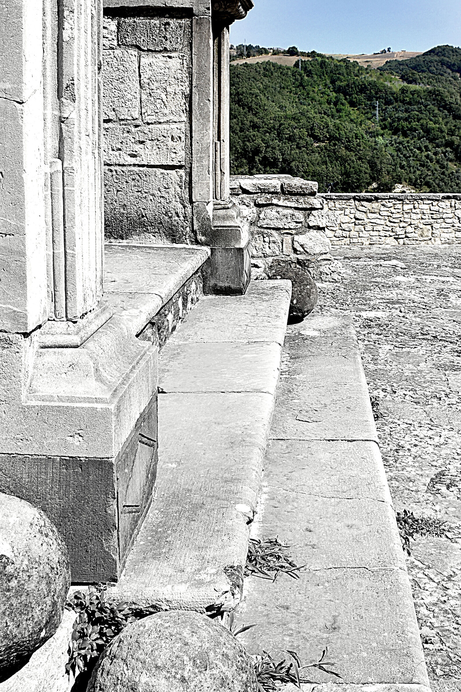 Particular staircase leading to the noble floors