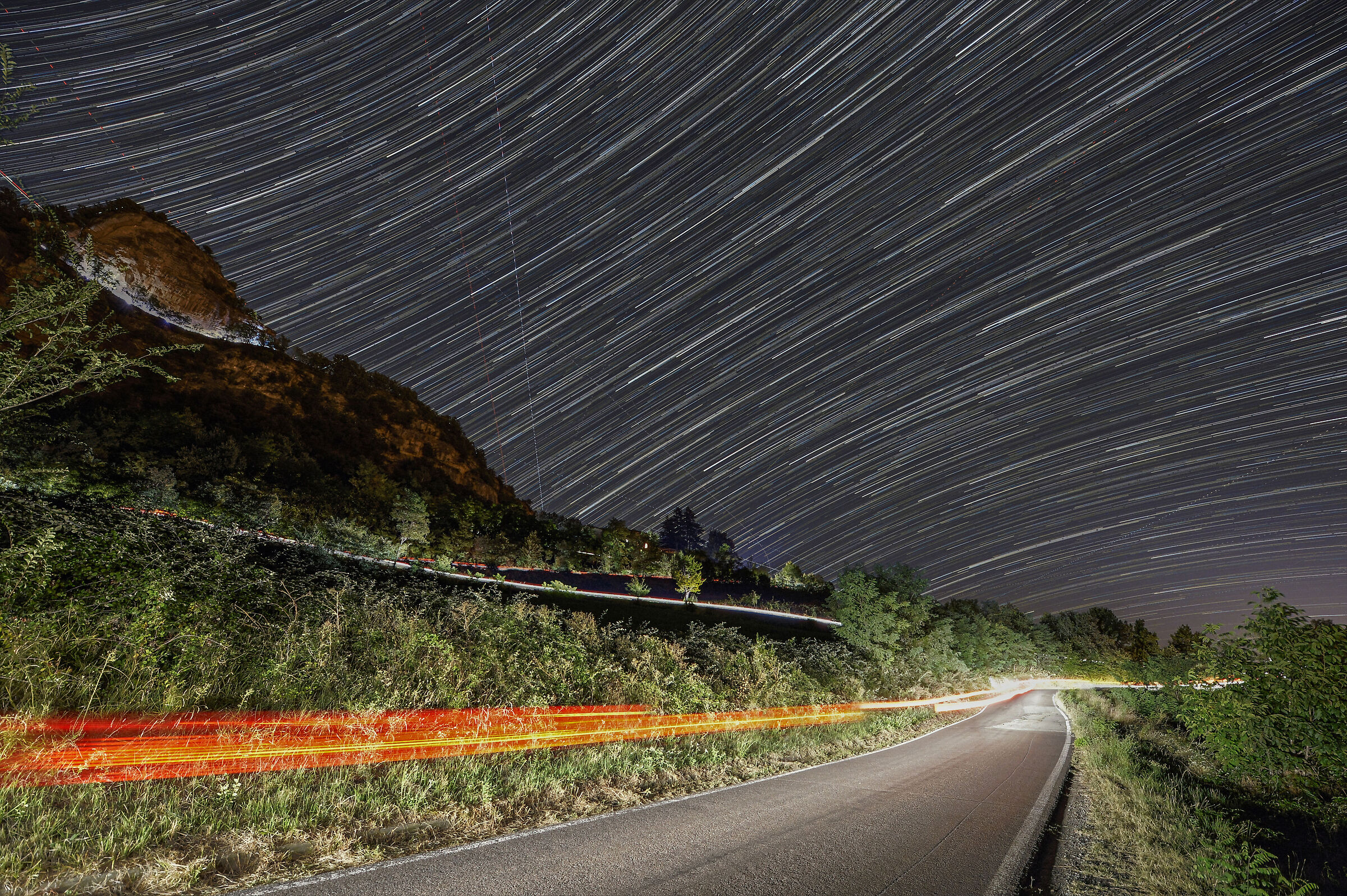 Startrail in Badolo