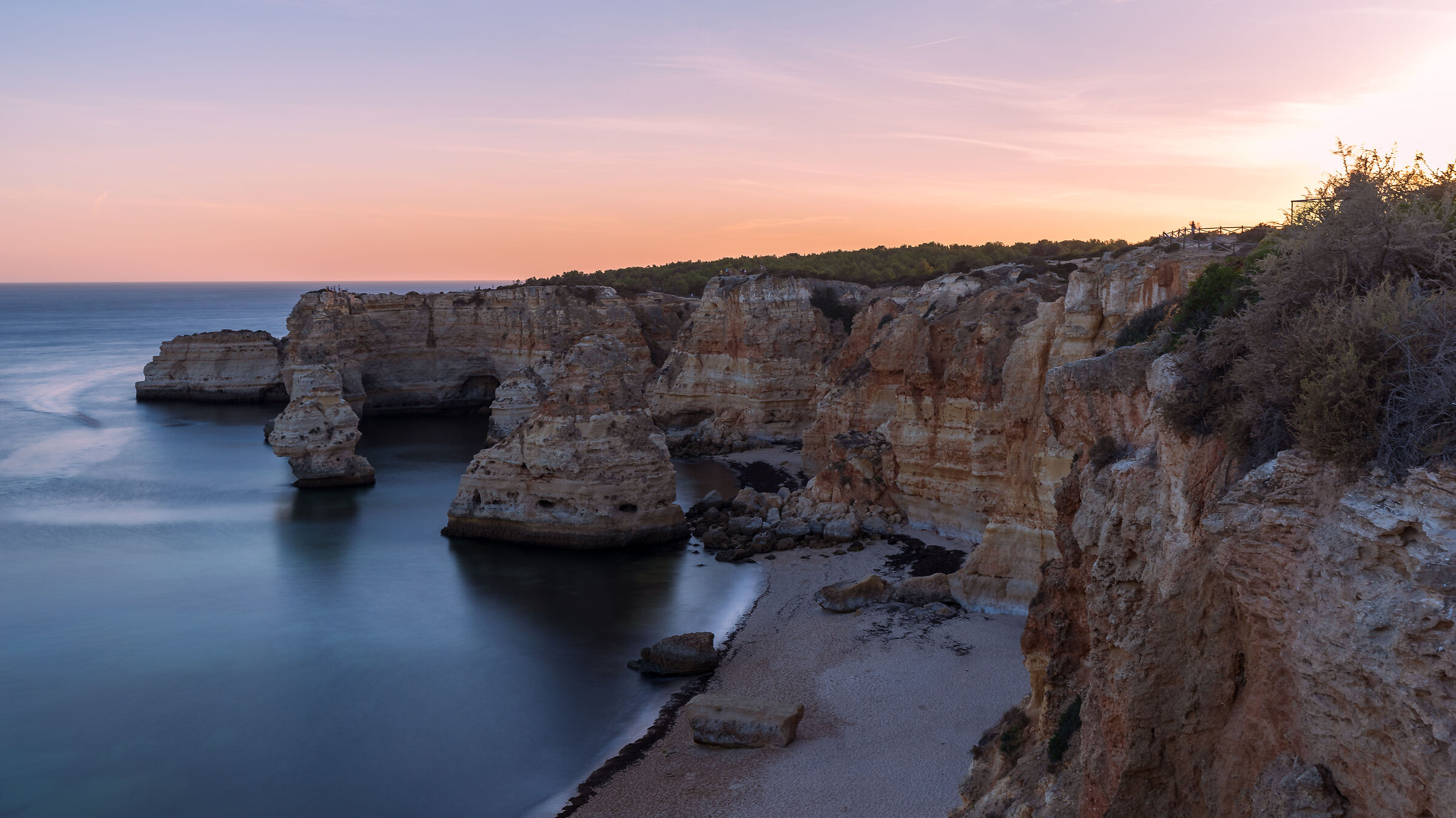 tramonto a praia marinha - lunga esp