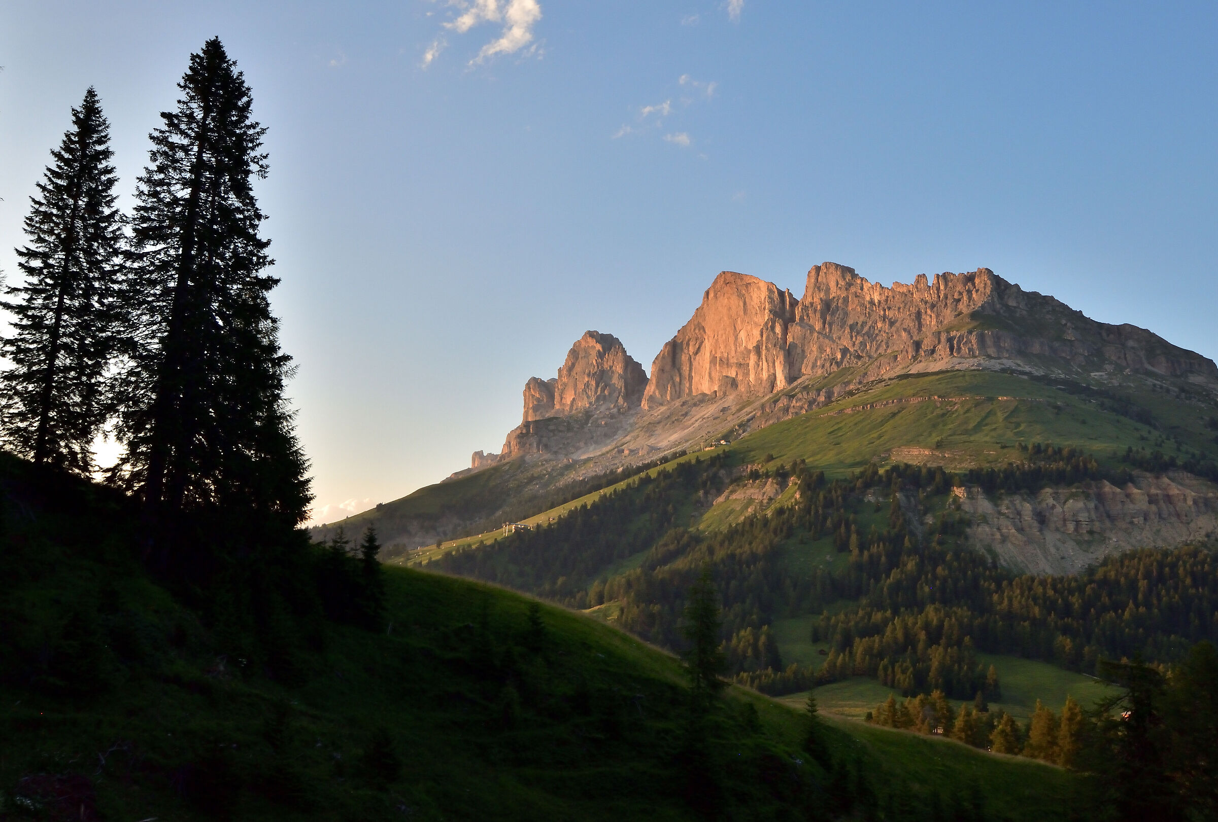 Tramonto al passo costalunga