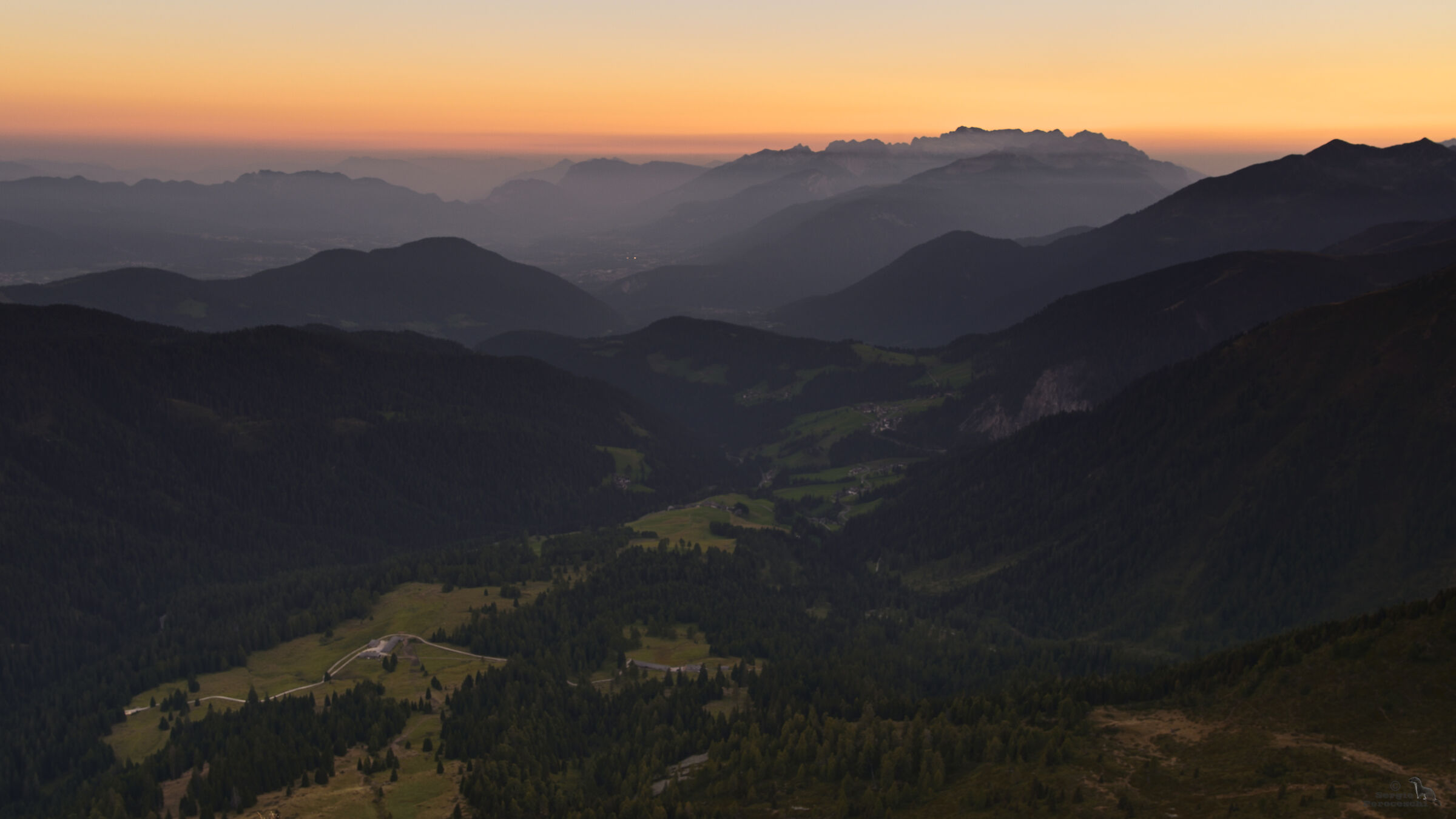 Last lights at high altitude