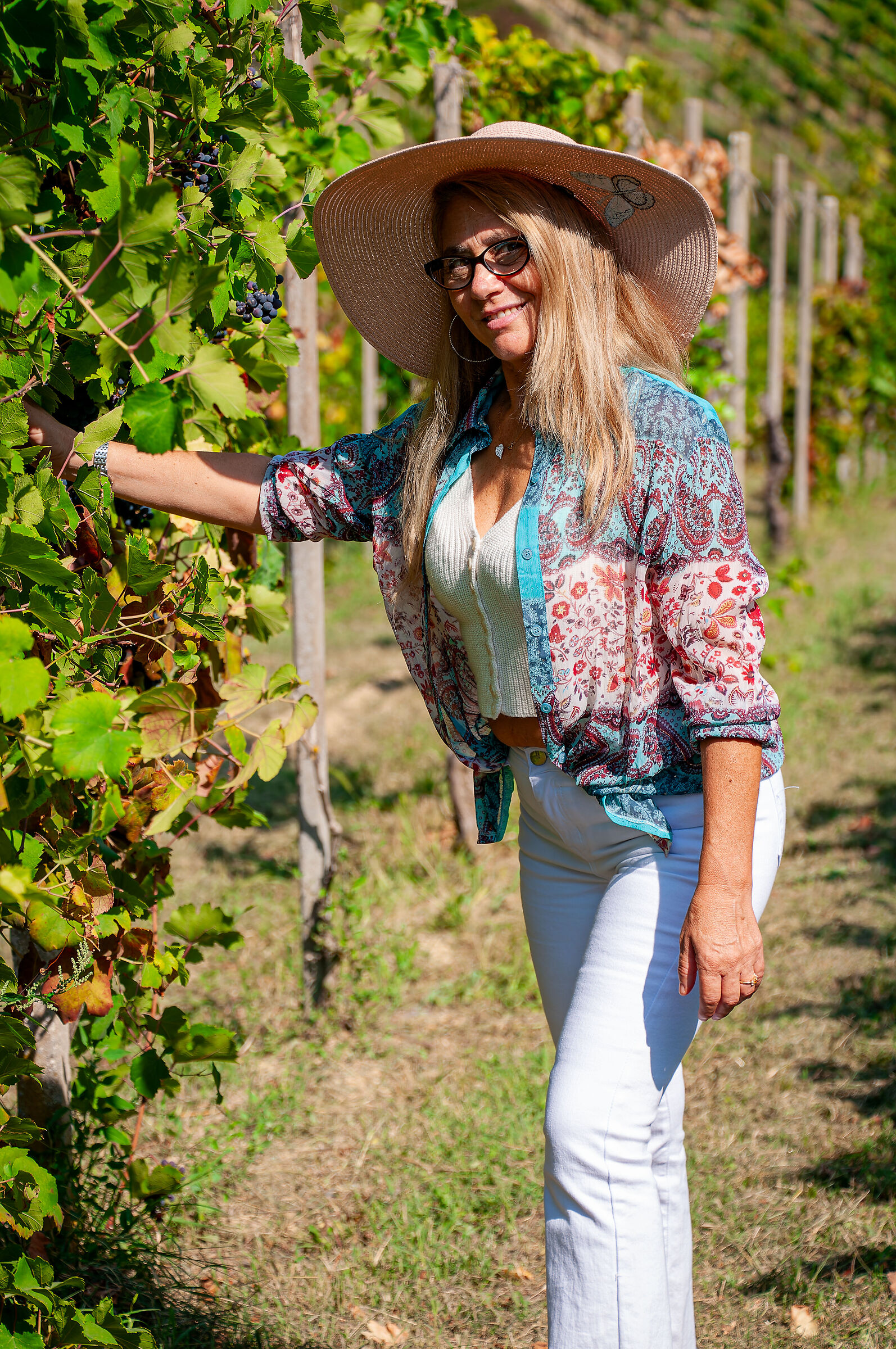La musa col cappello alla vendemmia
