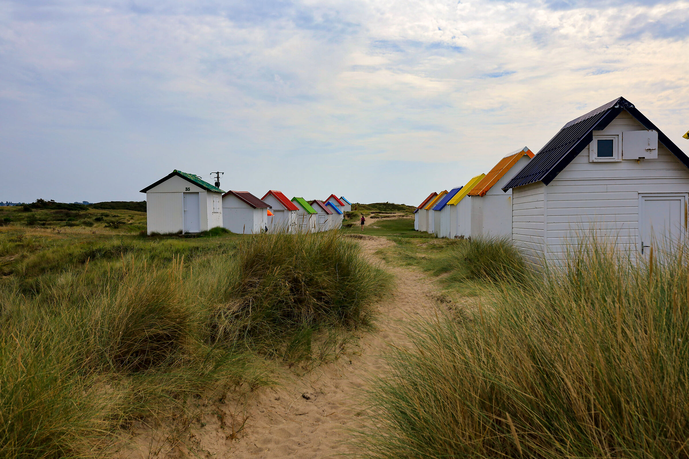 The cabins of Gouville sur mer
