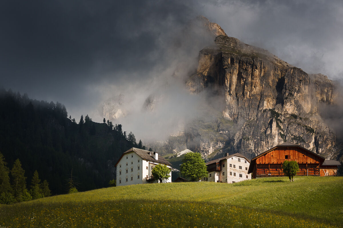 Il sole e le nuvole del Ciampac ...