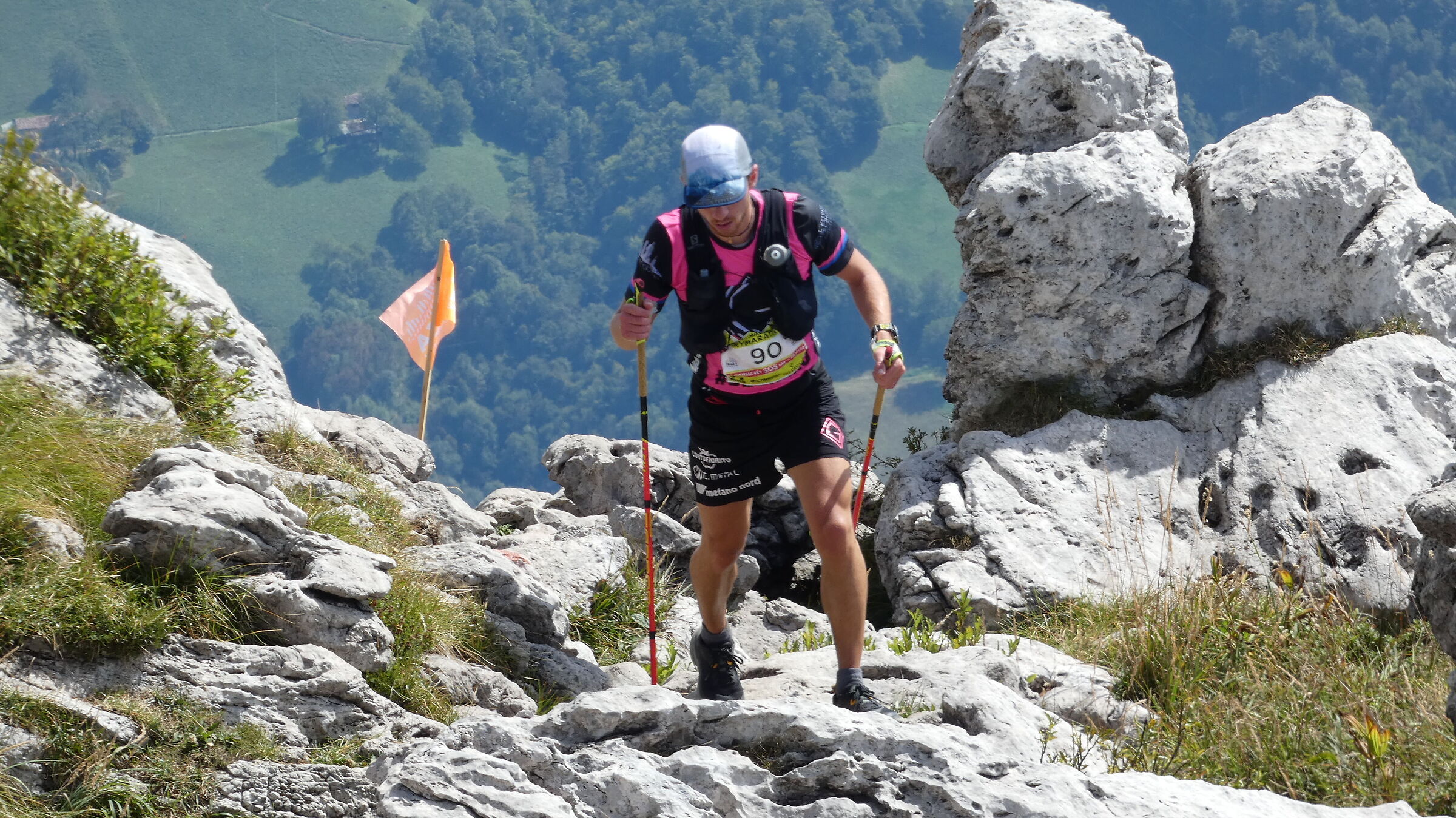 M.A.G.A. skyrunner at the summit of Mount Alben