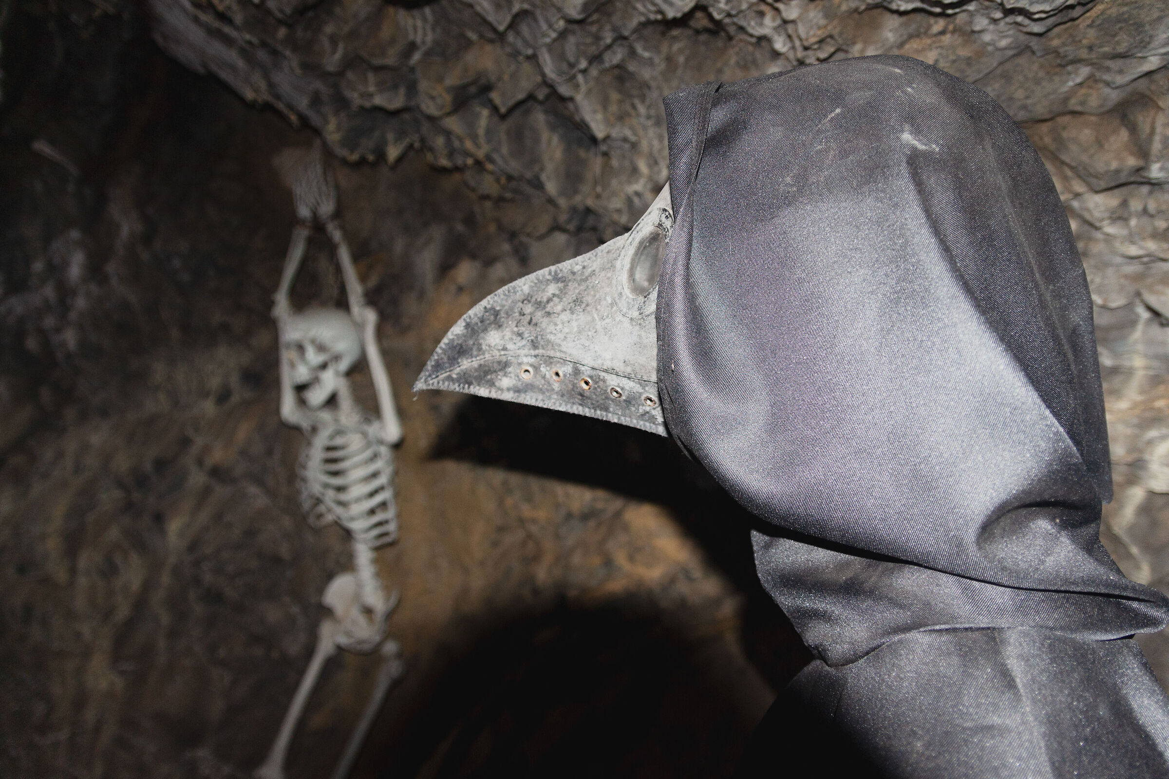 maschera della peste nelle segrete