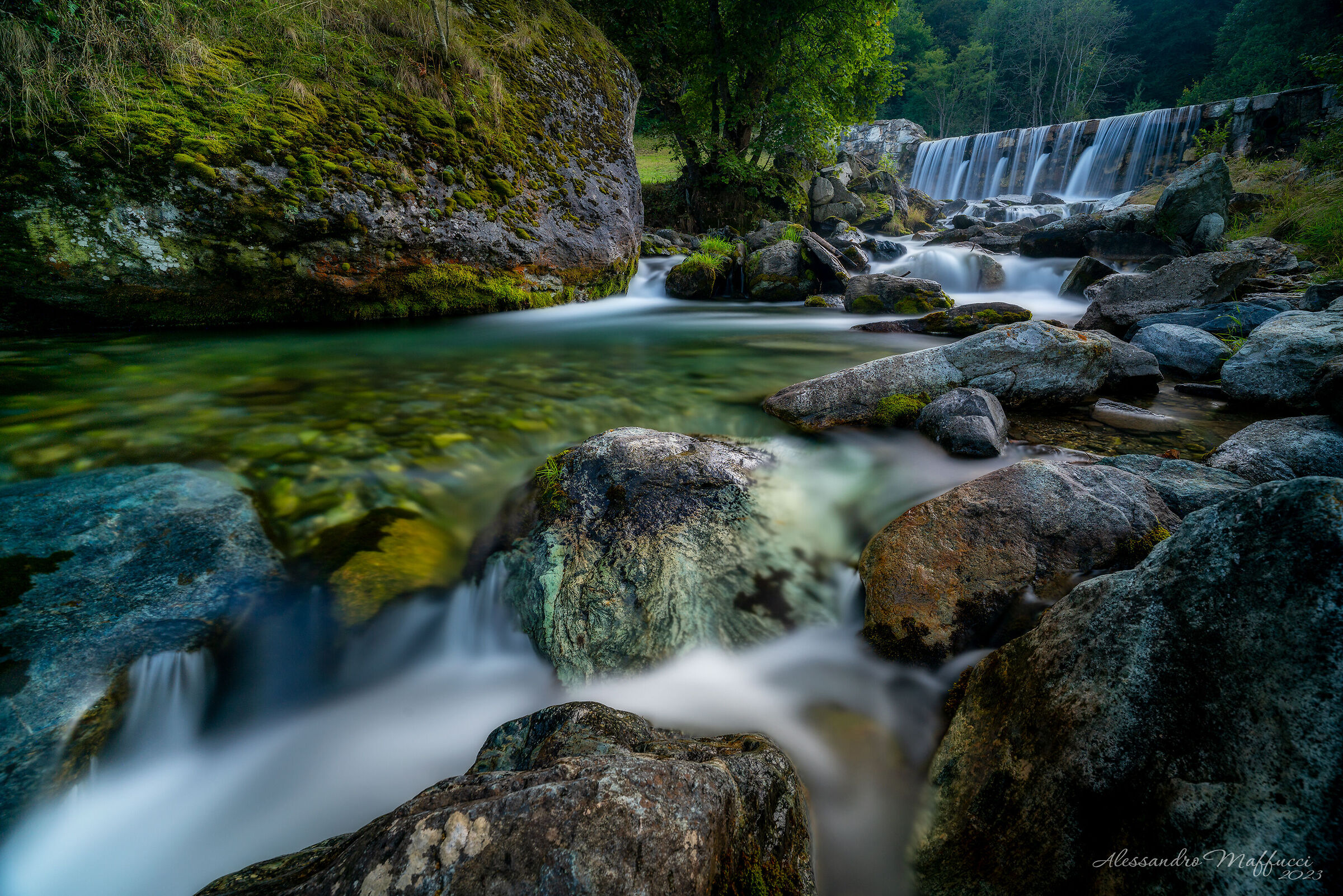 Running water...