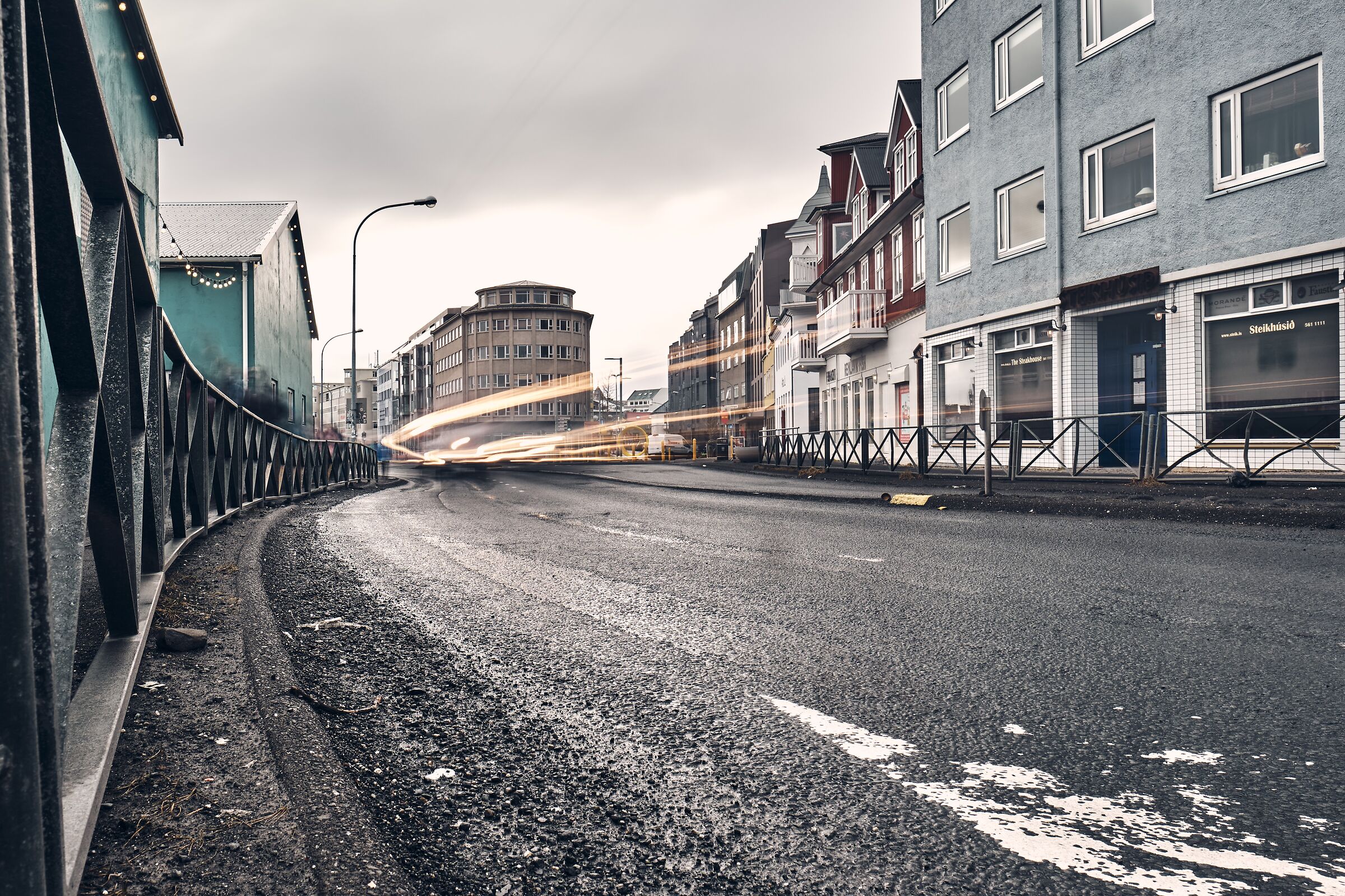Reykjavik street lights