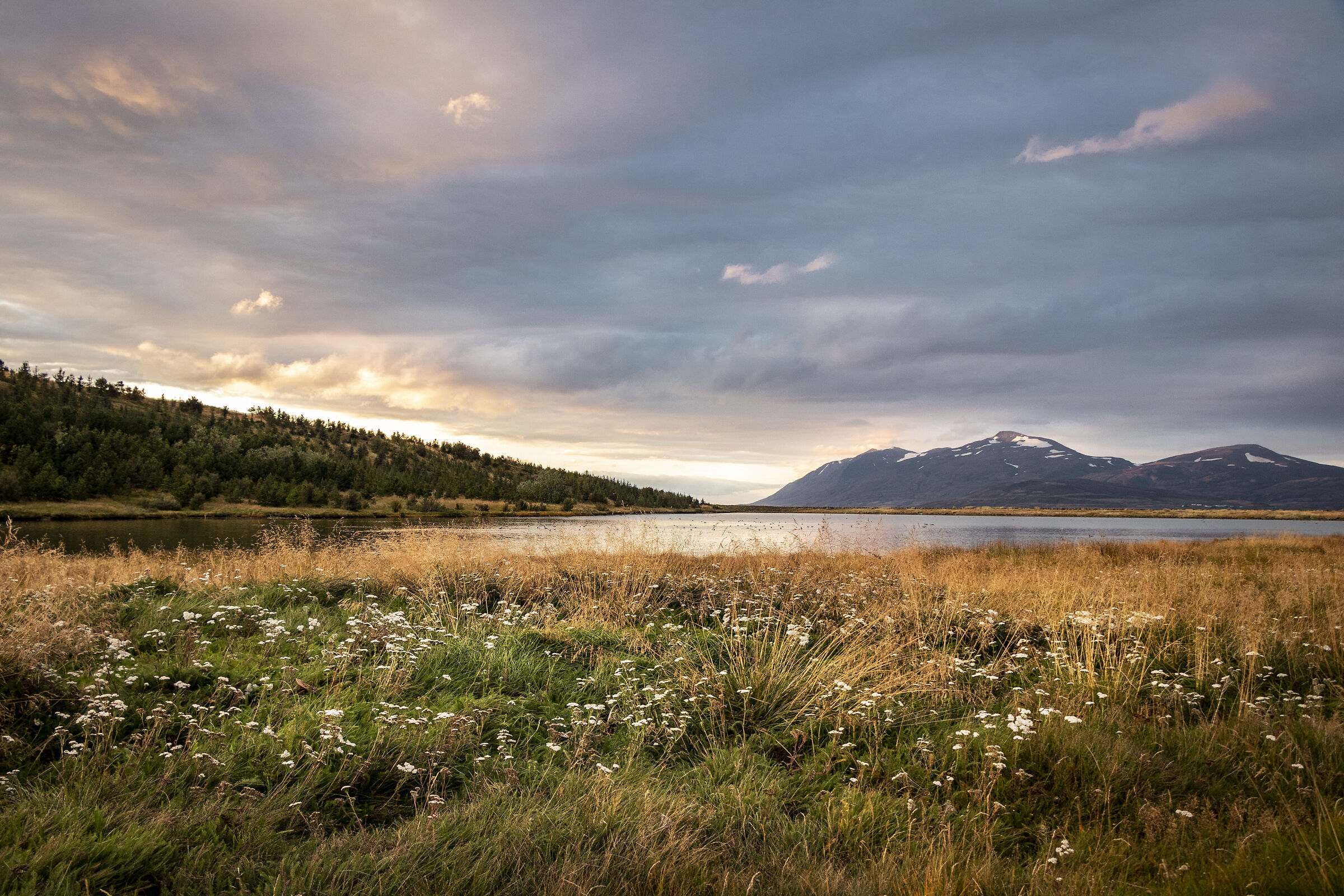 panorama al tramonto