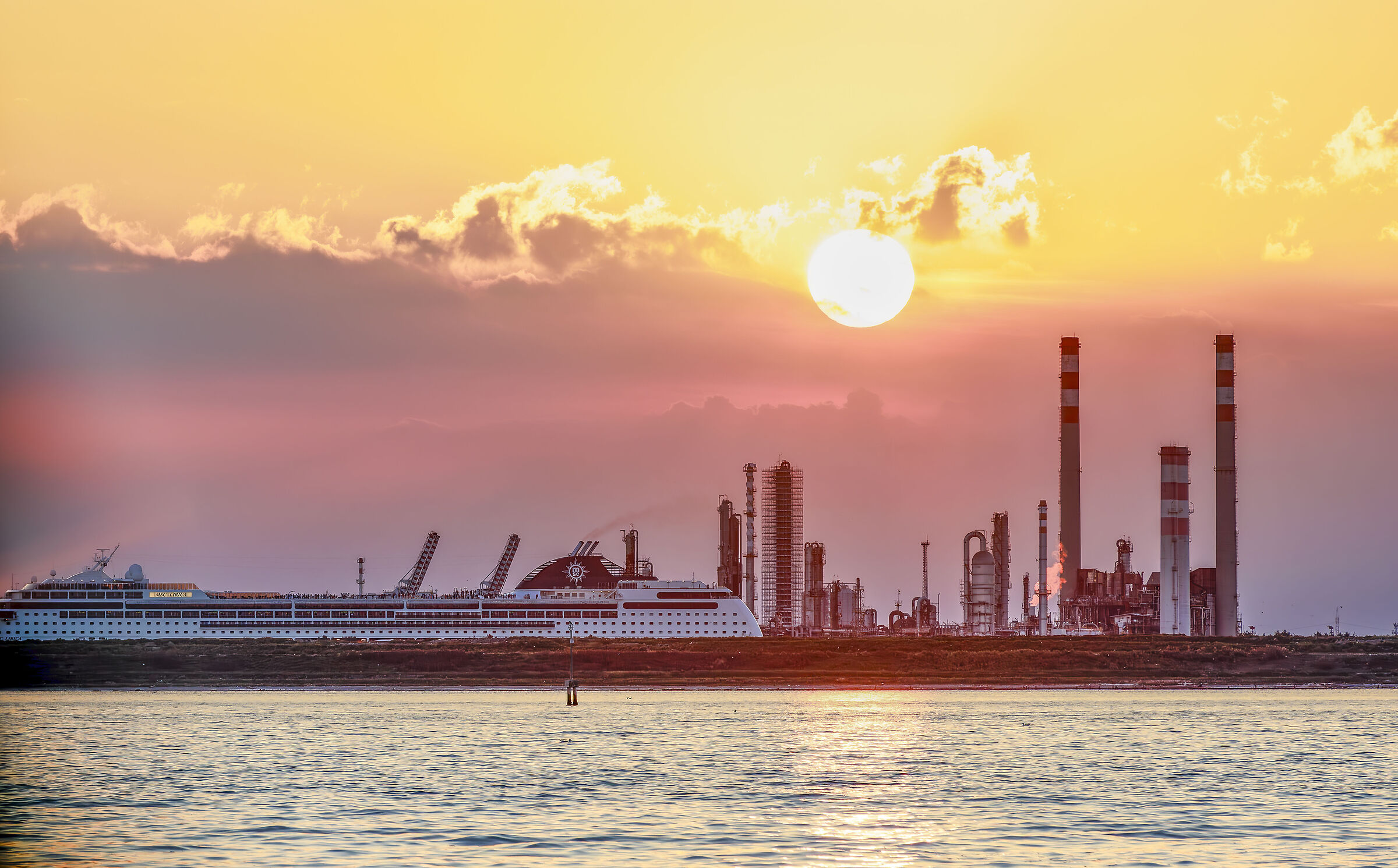 Industrial sunset
