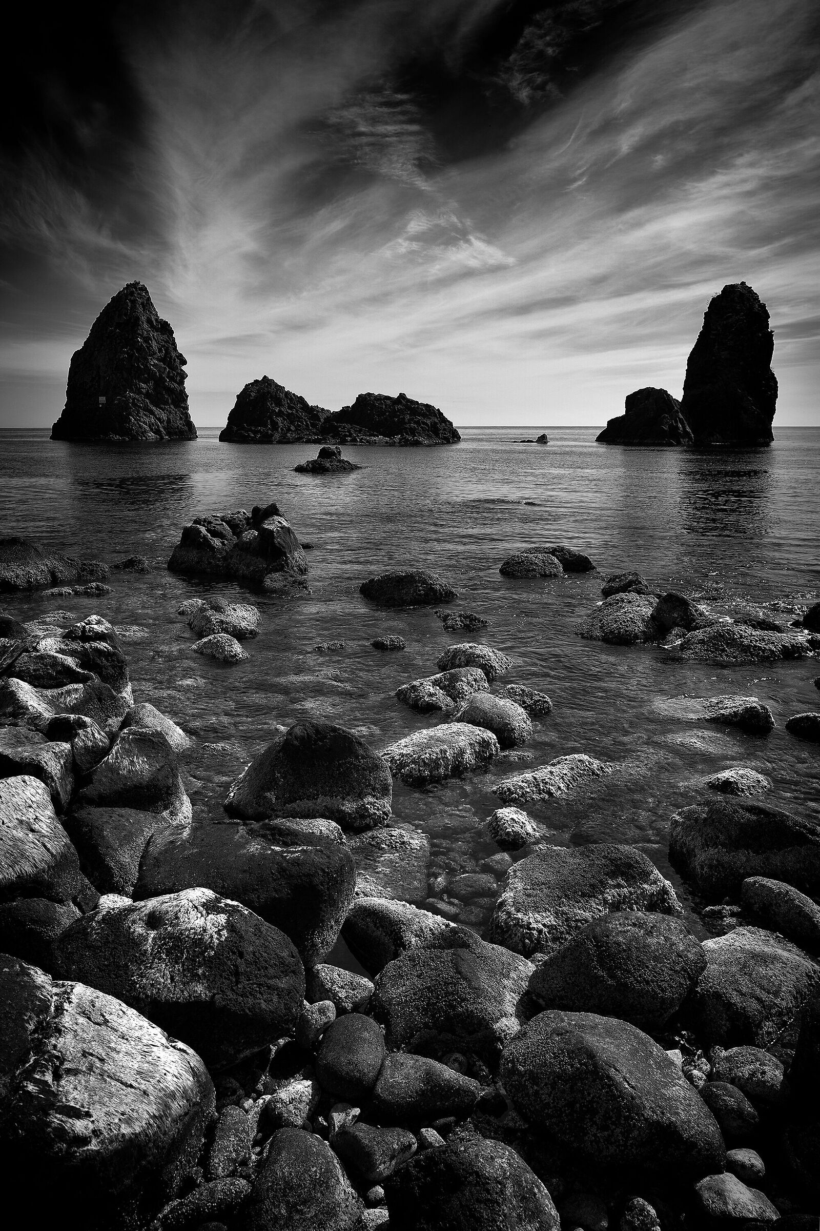 The stacks of Aci Trezza