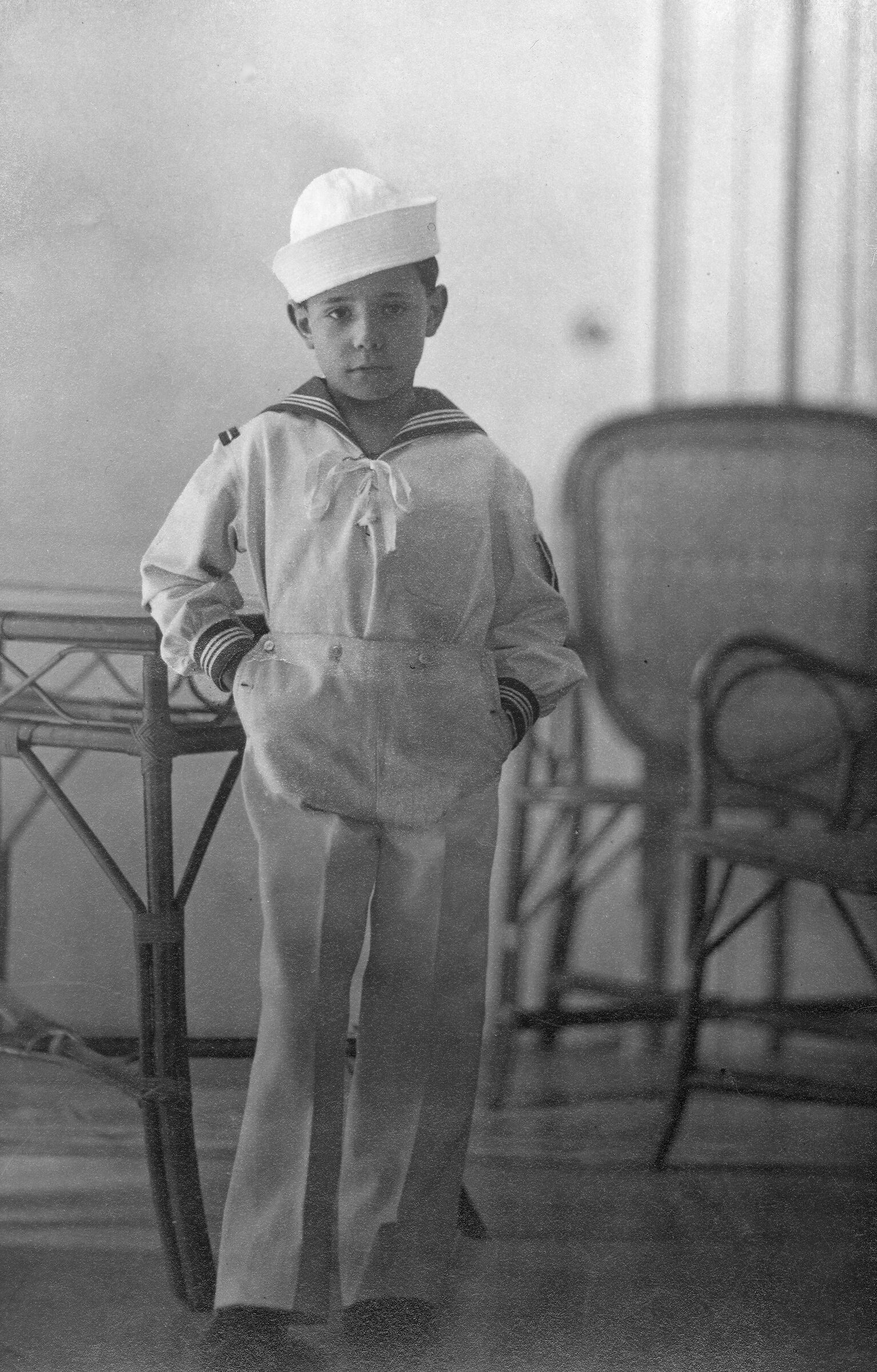 dressed in the sailor style