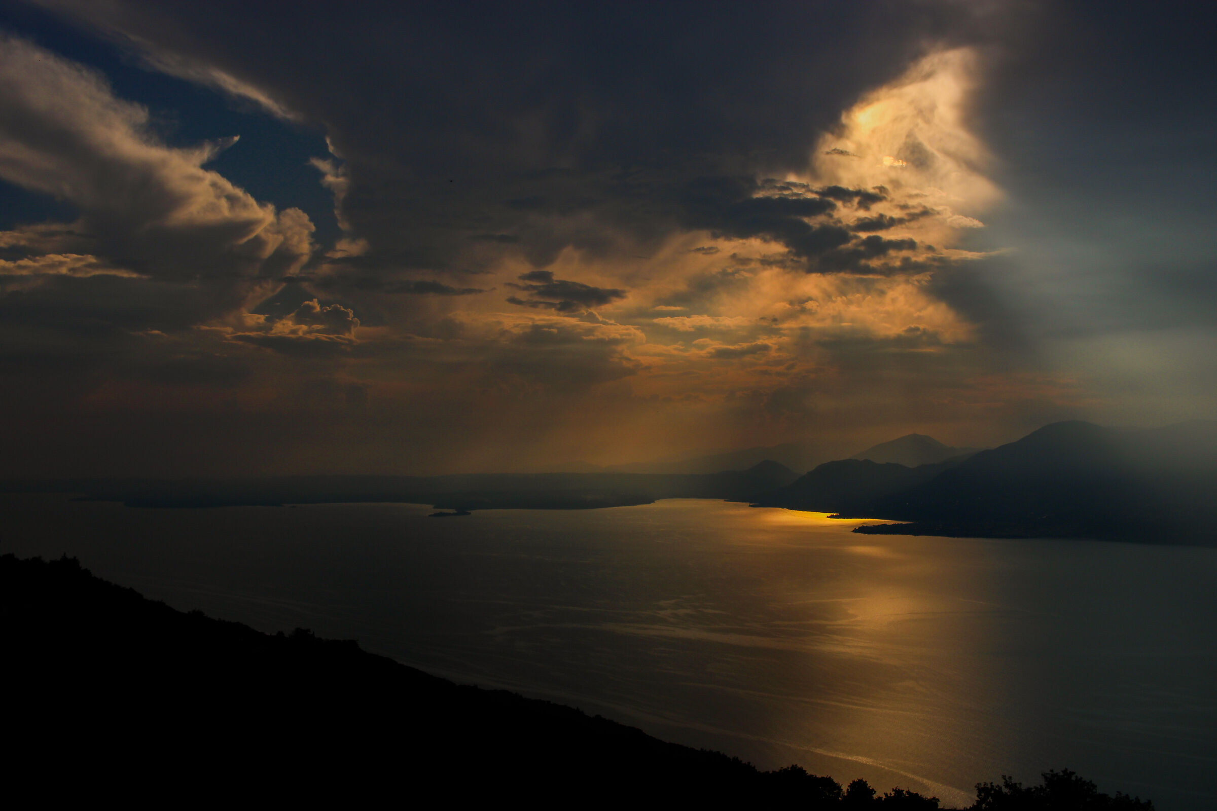 The evening sky