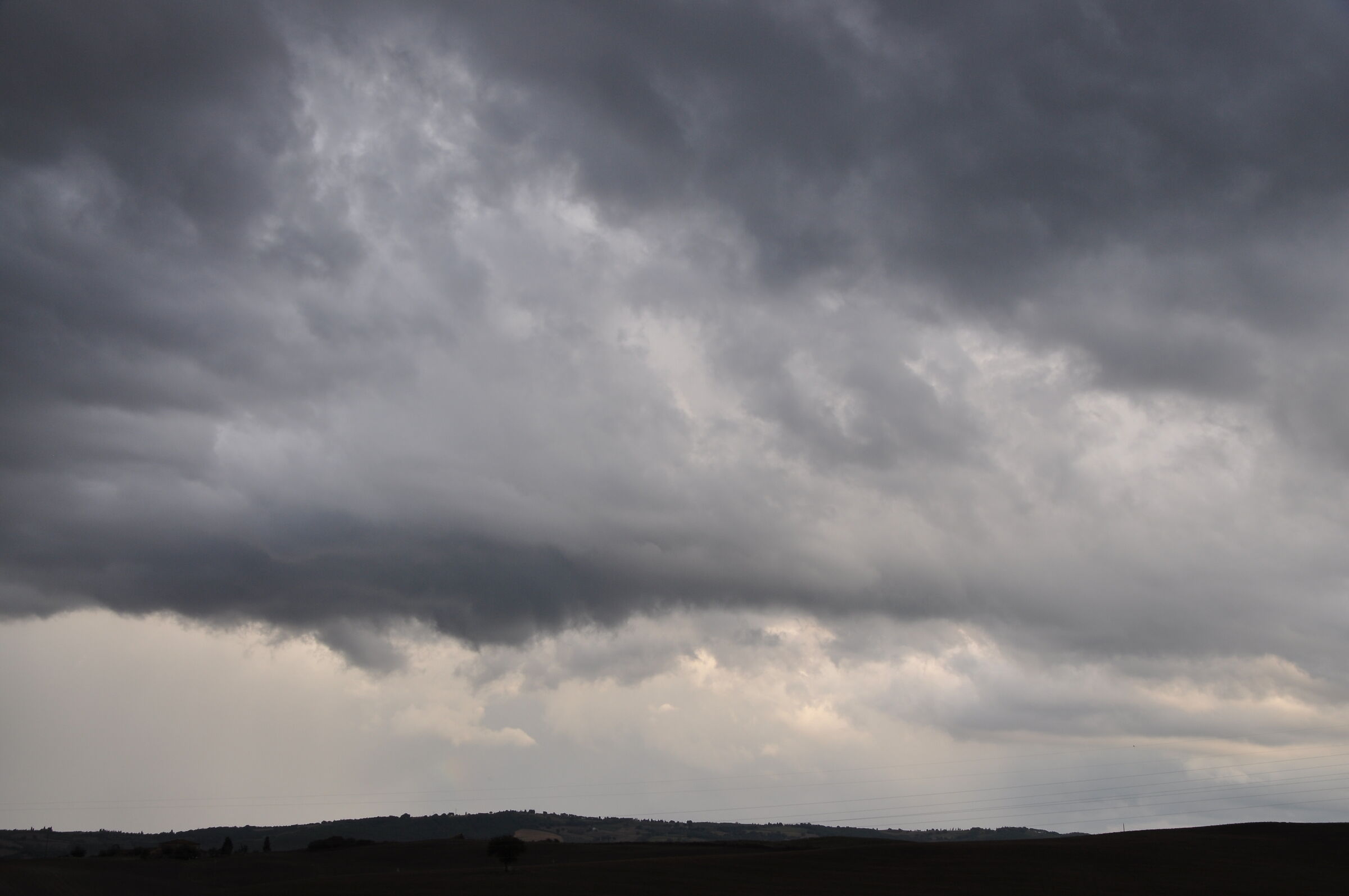Un cielo minaccioso ...