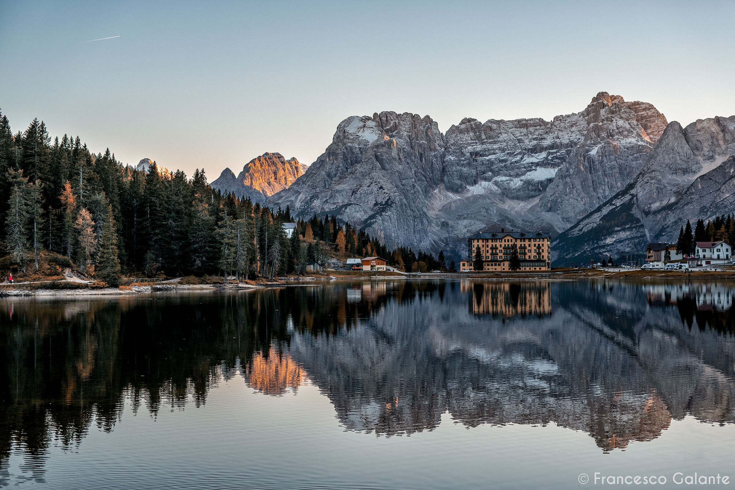 Lake Misurina at Sunset