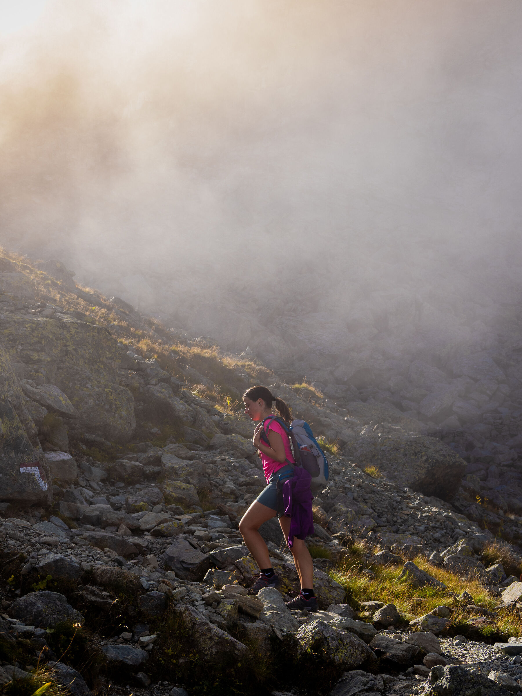 Going up to Colle di Viso