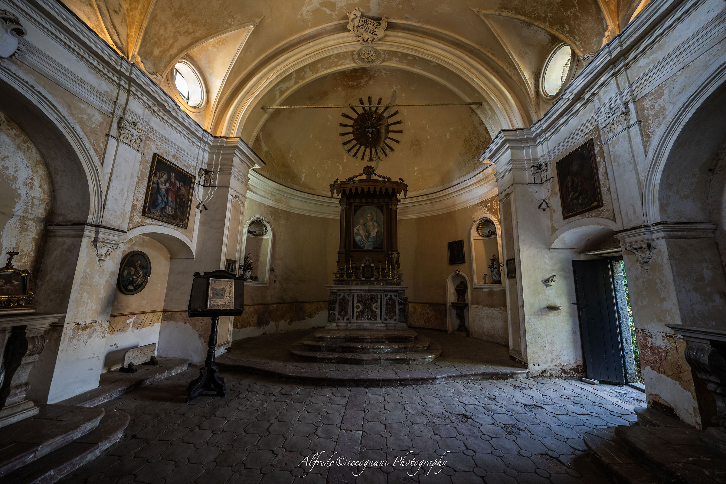 the private chapel located in a side building