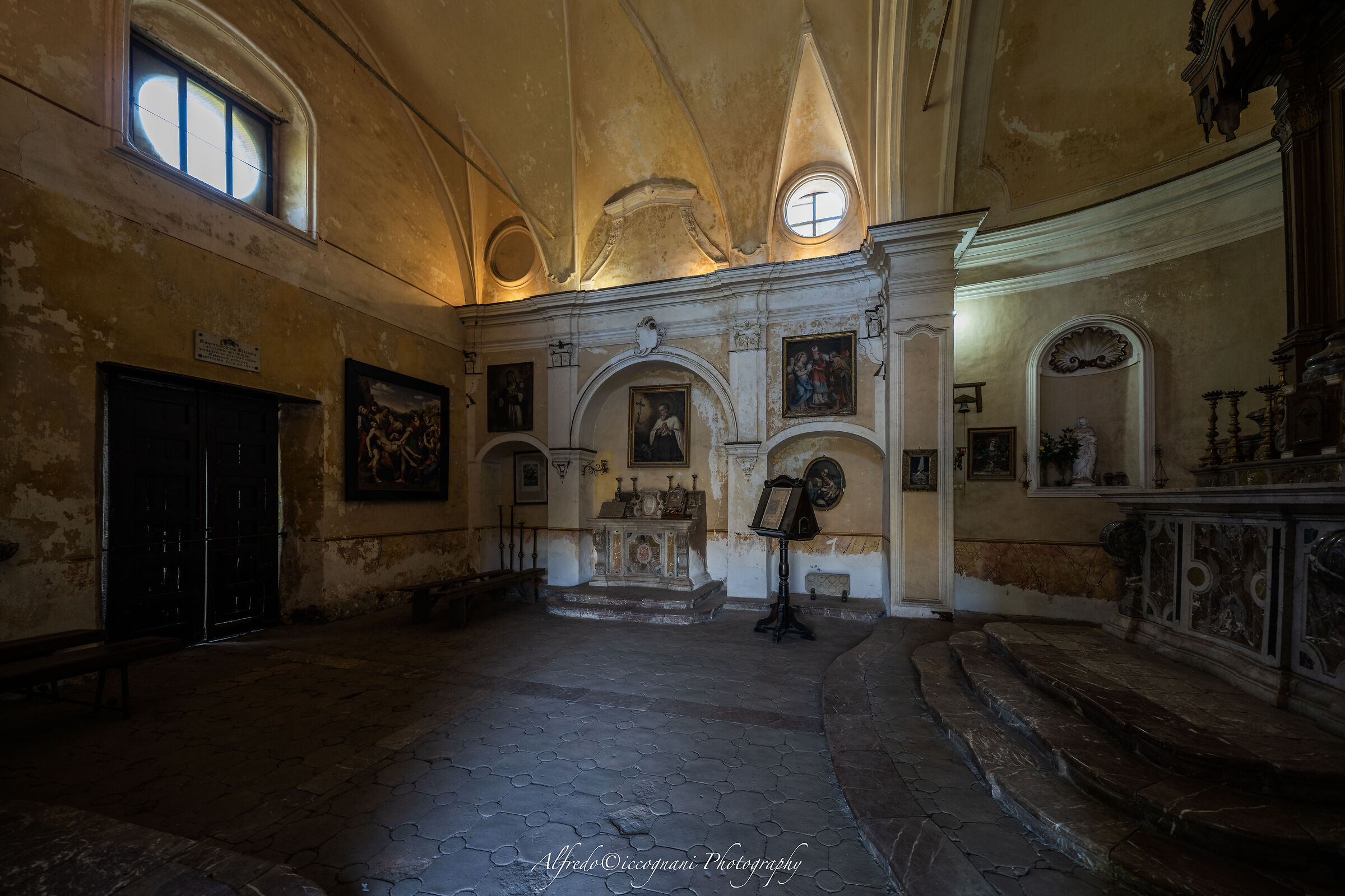 the private chapel located in a side building