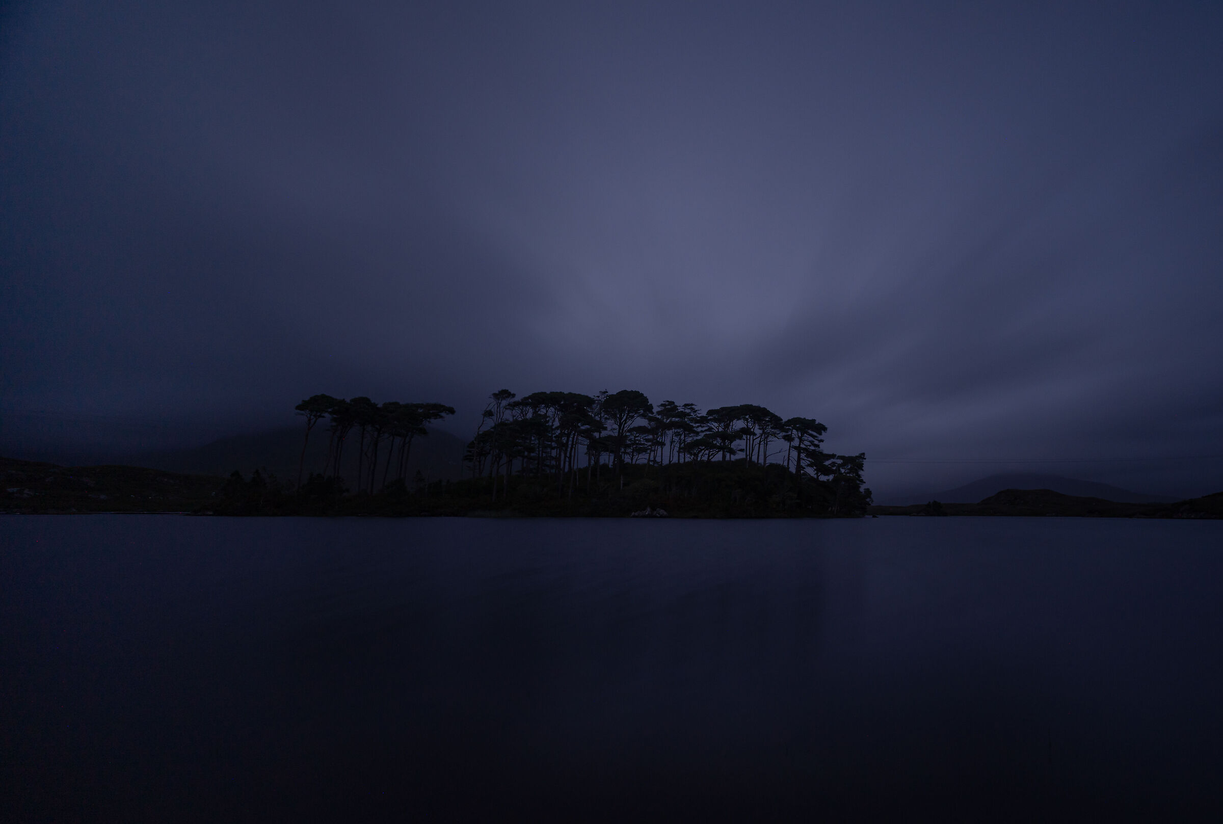 Blue hour Pine island
