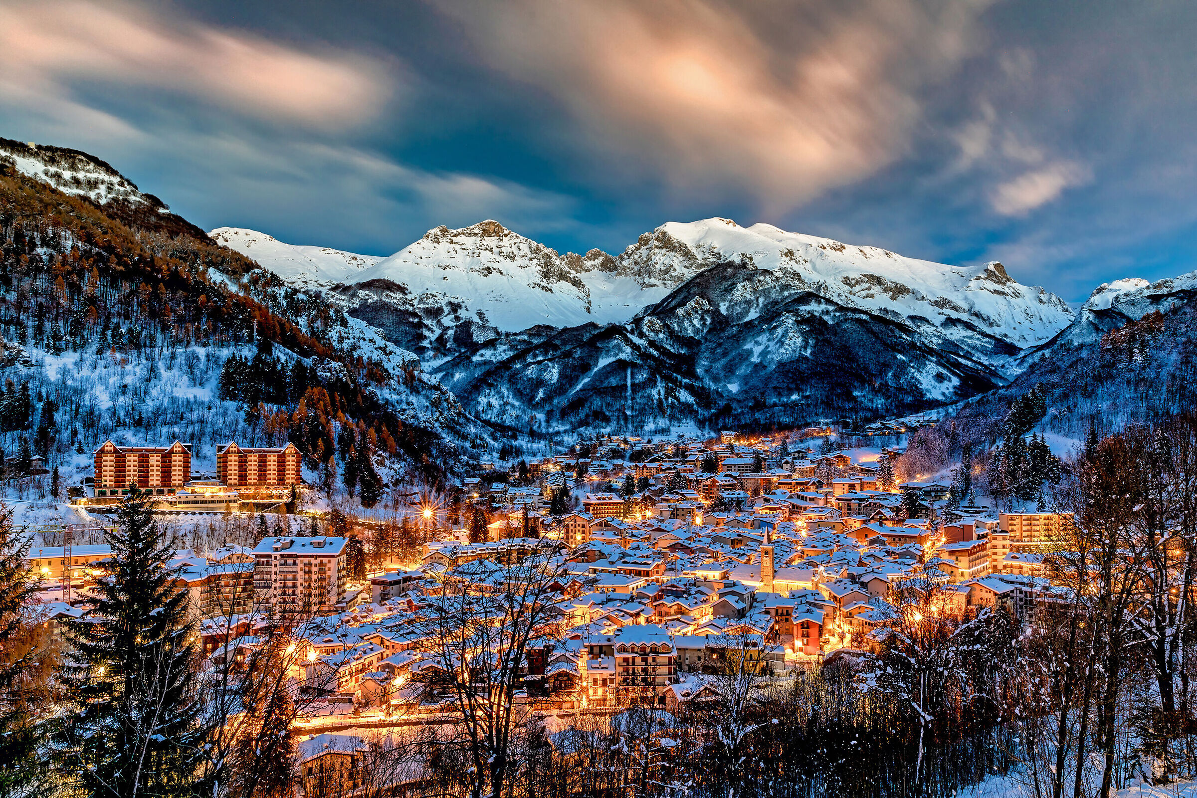 Blue Hour in Limone Piemonte