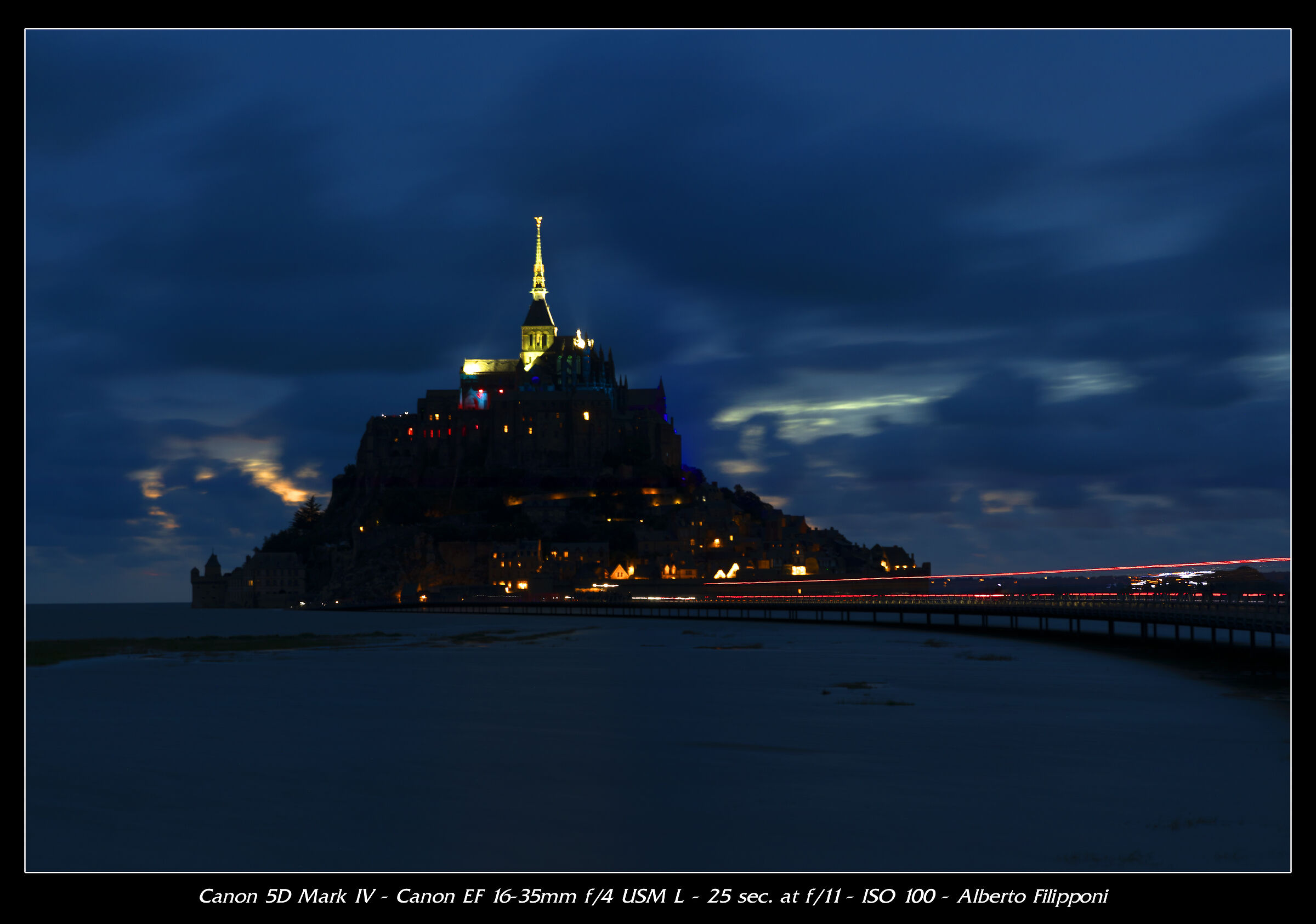 Mont Saint Michel sunset
