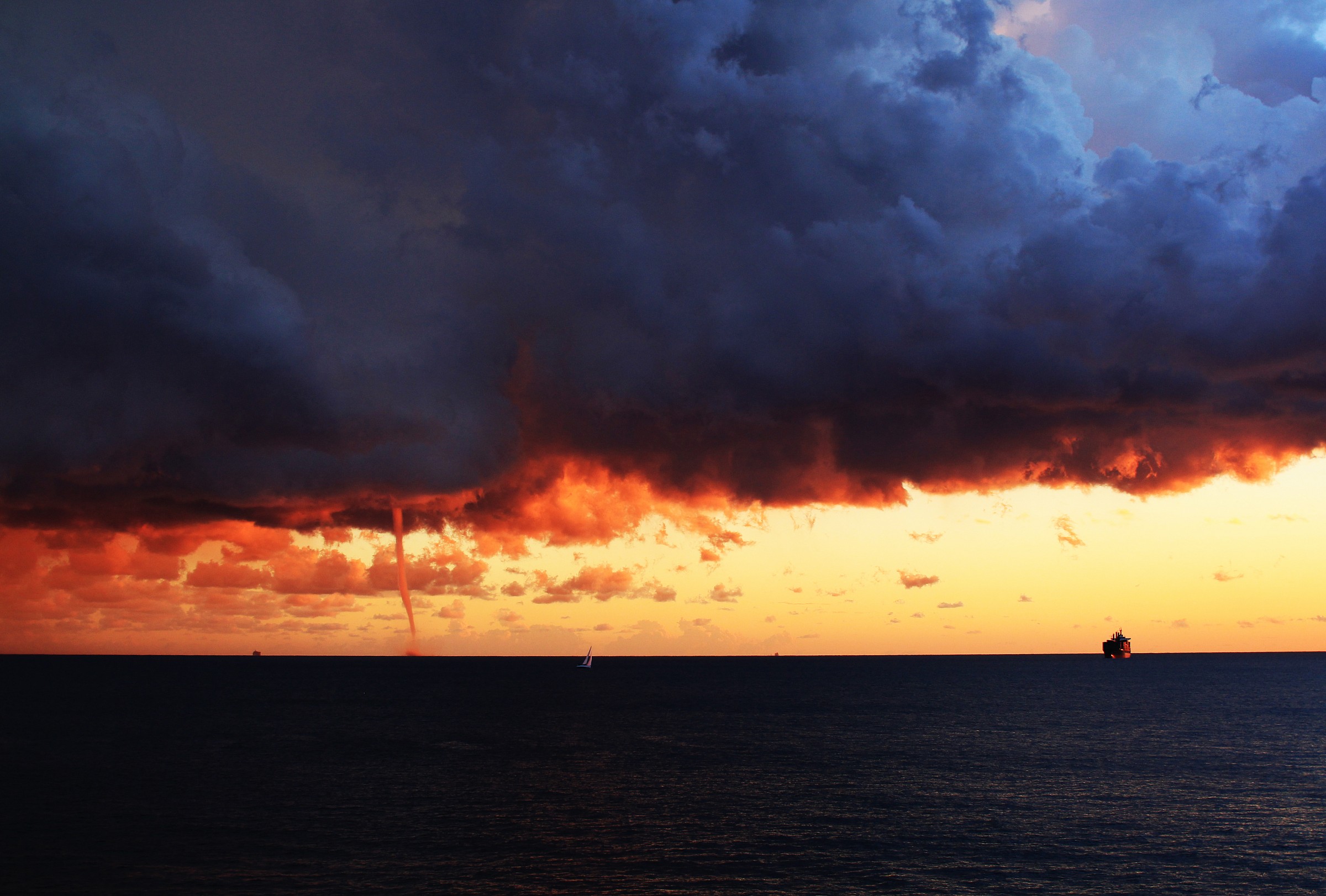 waterspout in the bud
